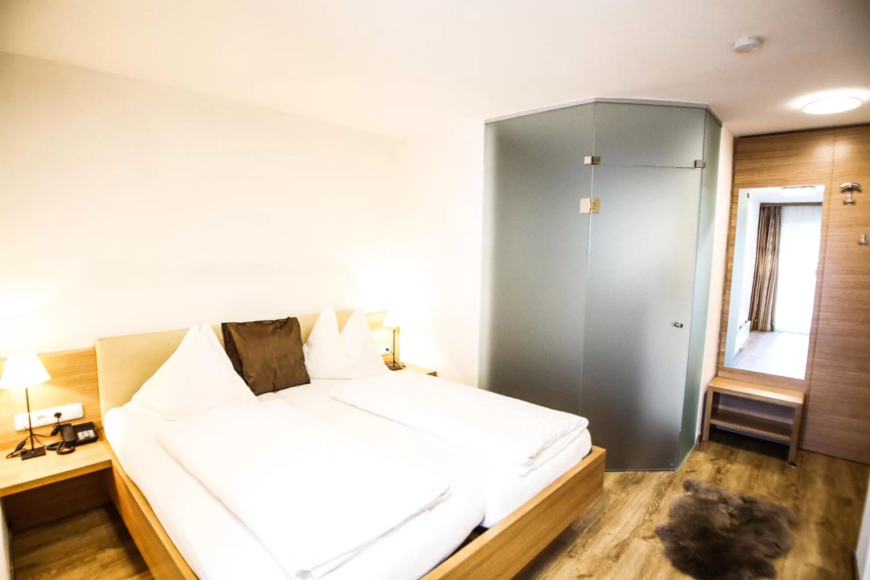 Bed in Pension Café Maier