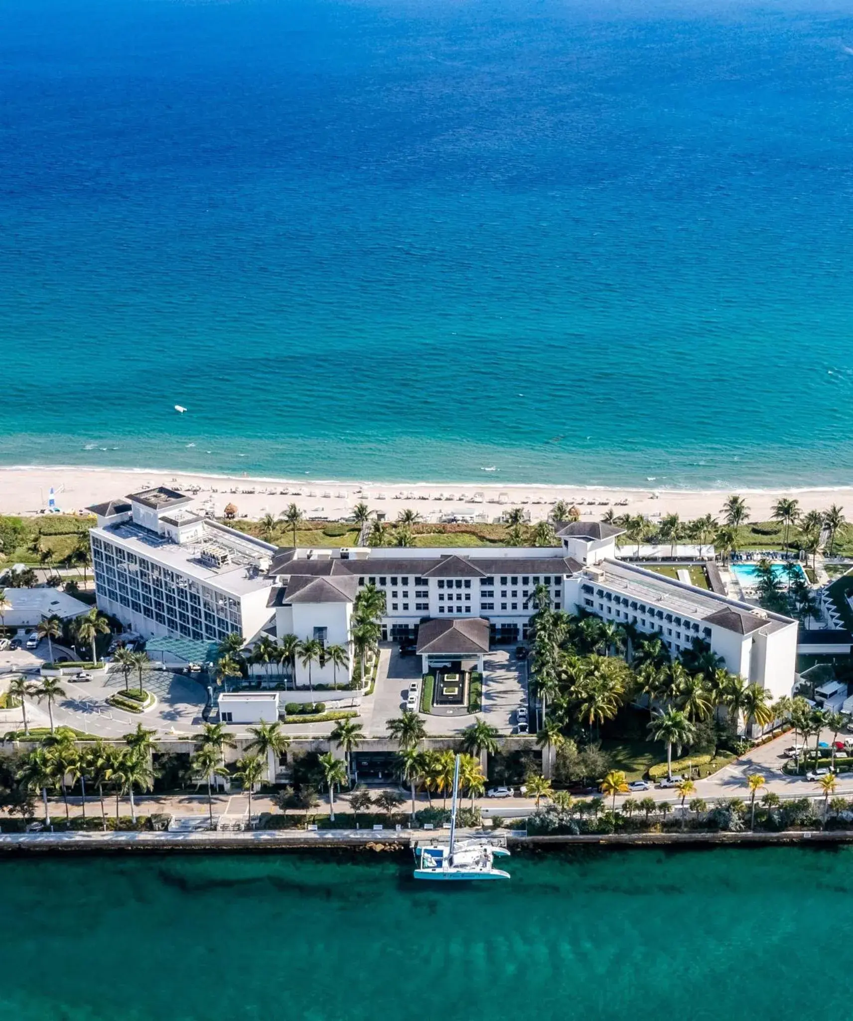 Property building, Bird's-eye View in Beach Club at The Boca Raton