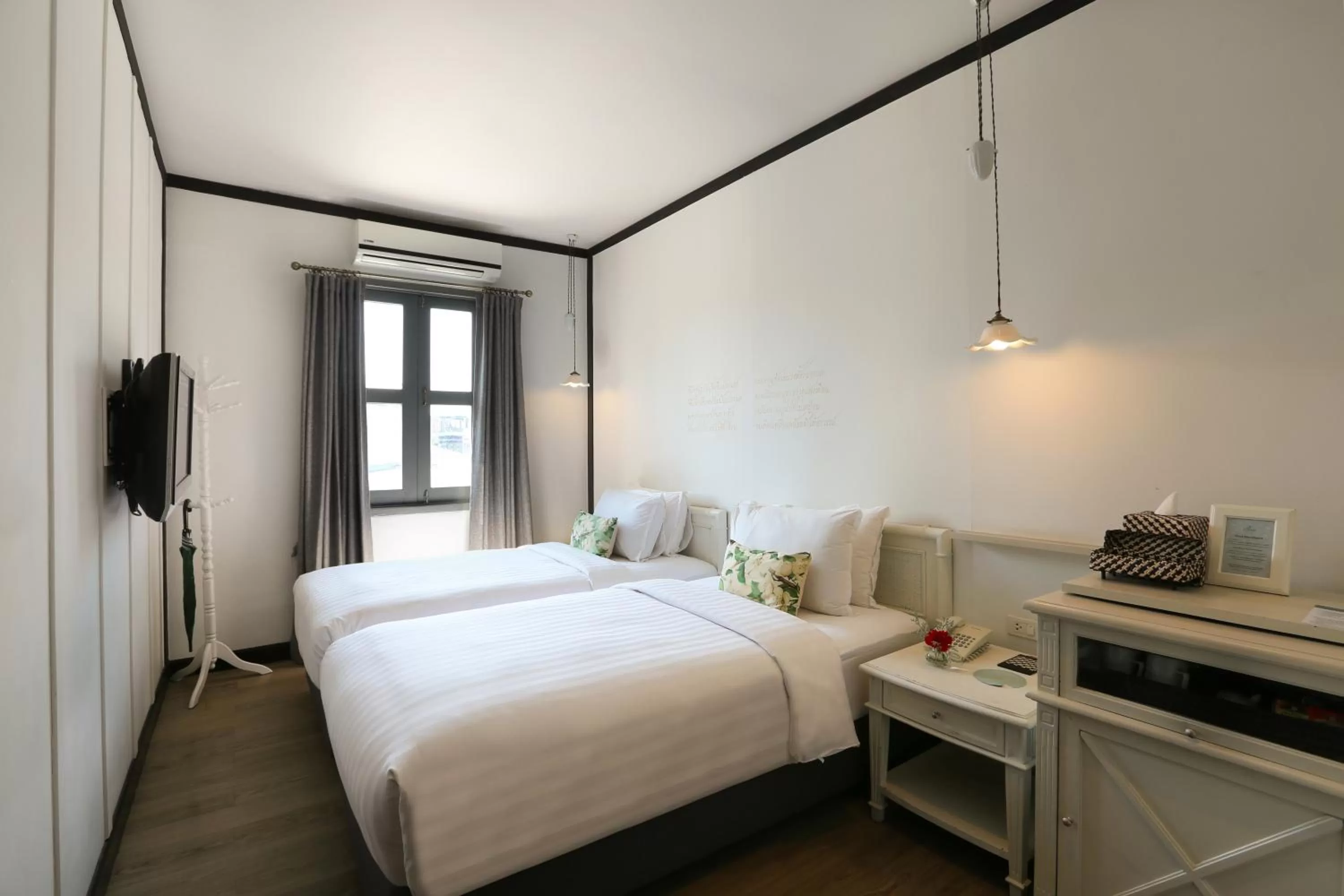 View (from property/room), Bed in The Raweekanlaya Bangkok Wellness Cuisine Resort