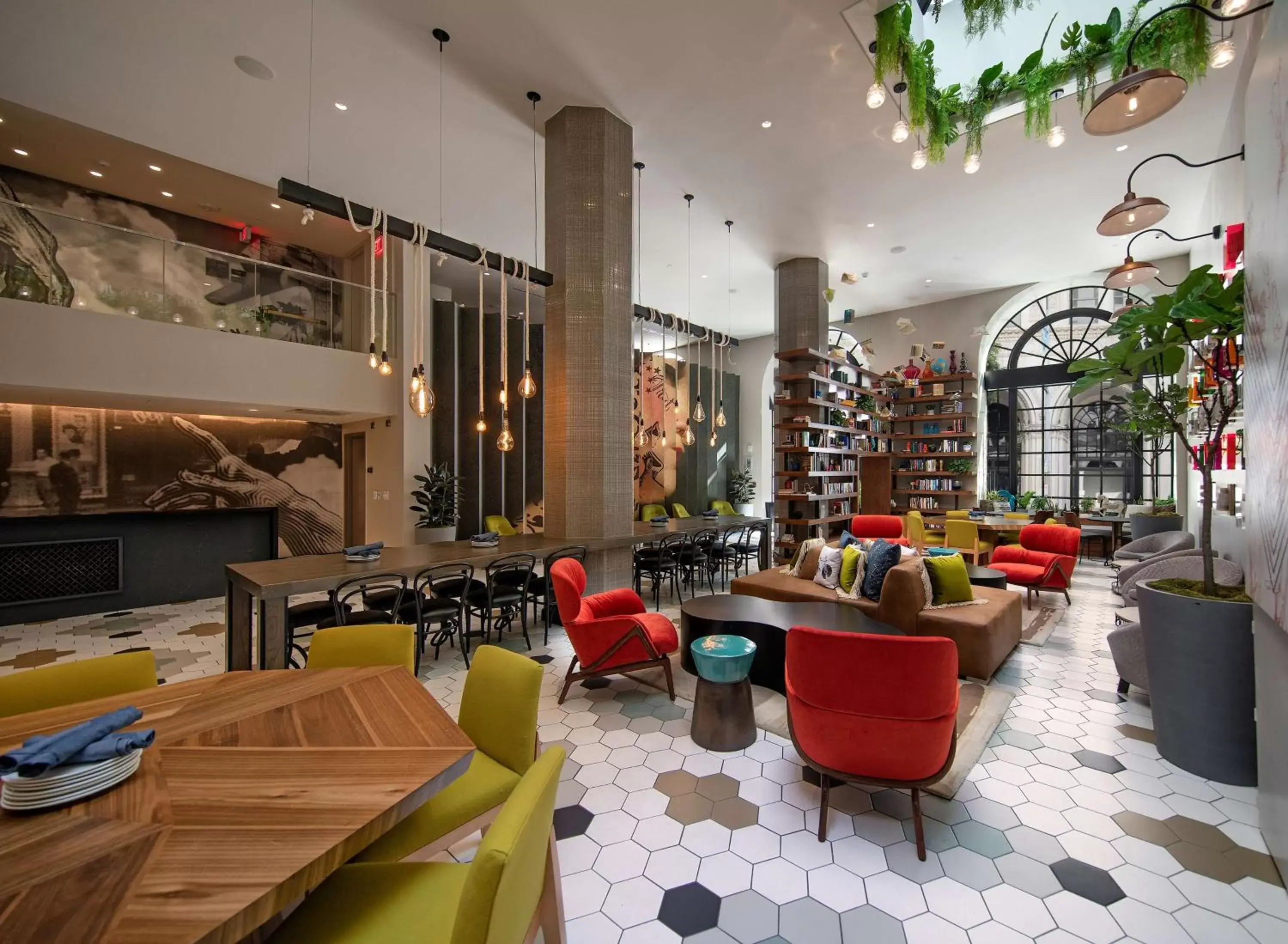 Lobby or reception, Restaurant/Places to Eat in The Wayfarer Downtown LA, Tapestry Collection by Hilton