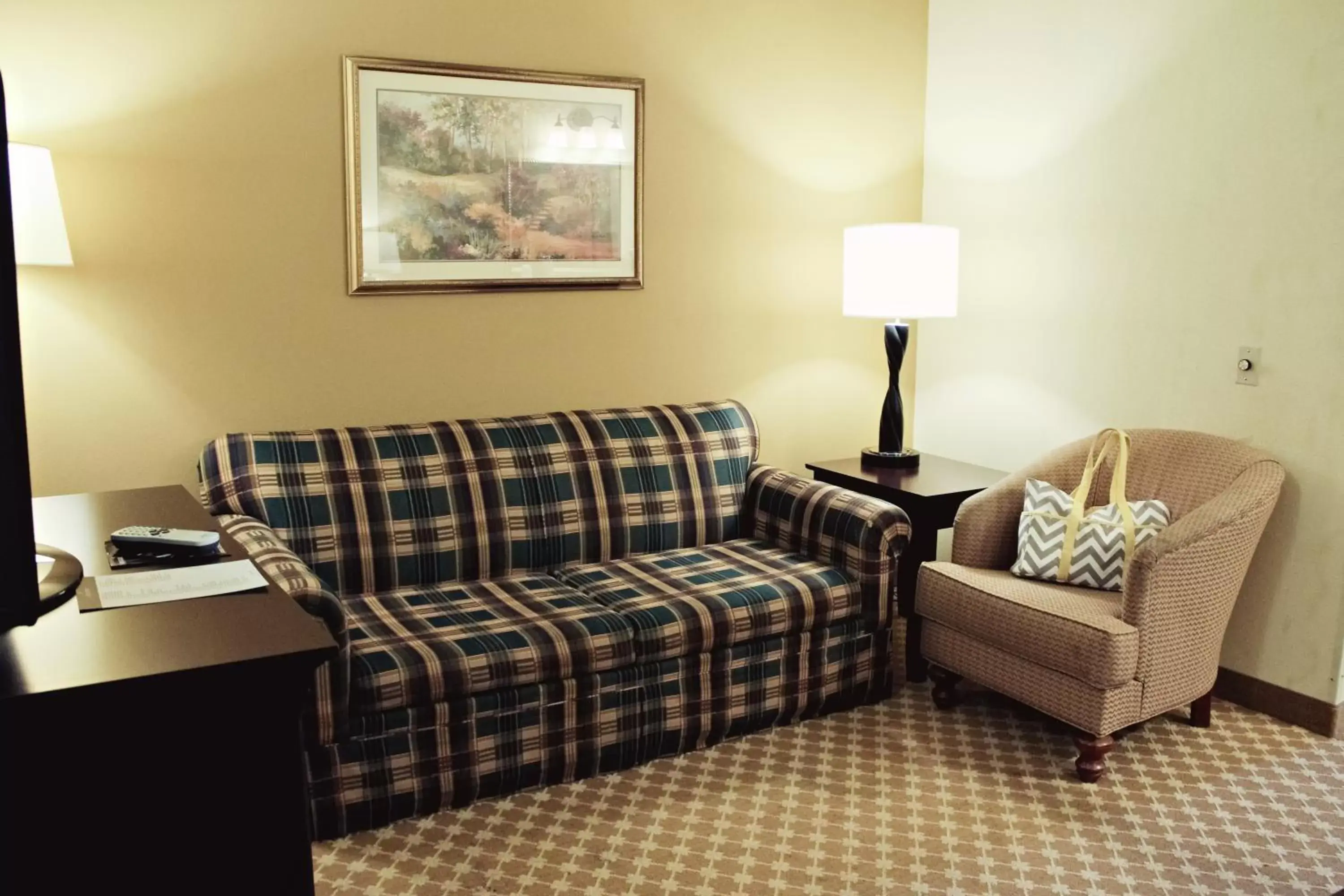 Living room, Seating Area in Country Inn & Suites by Radisson, Frackville (Pottsville), PA