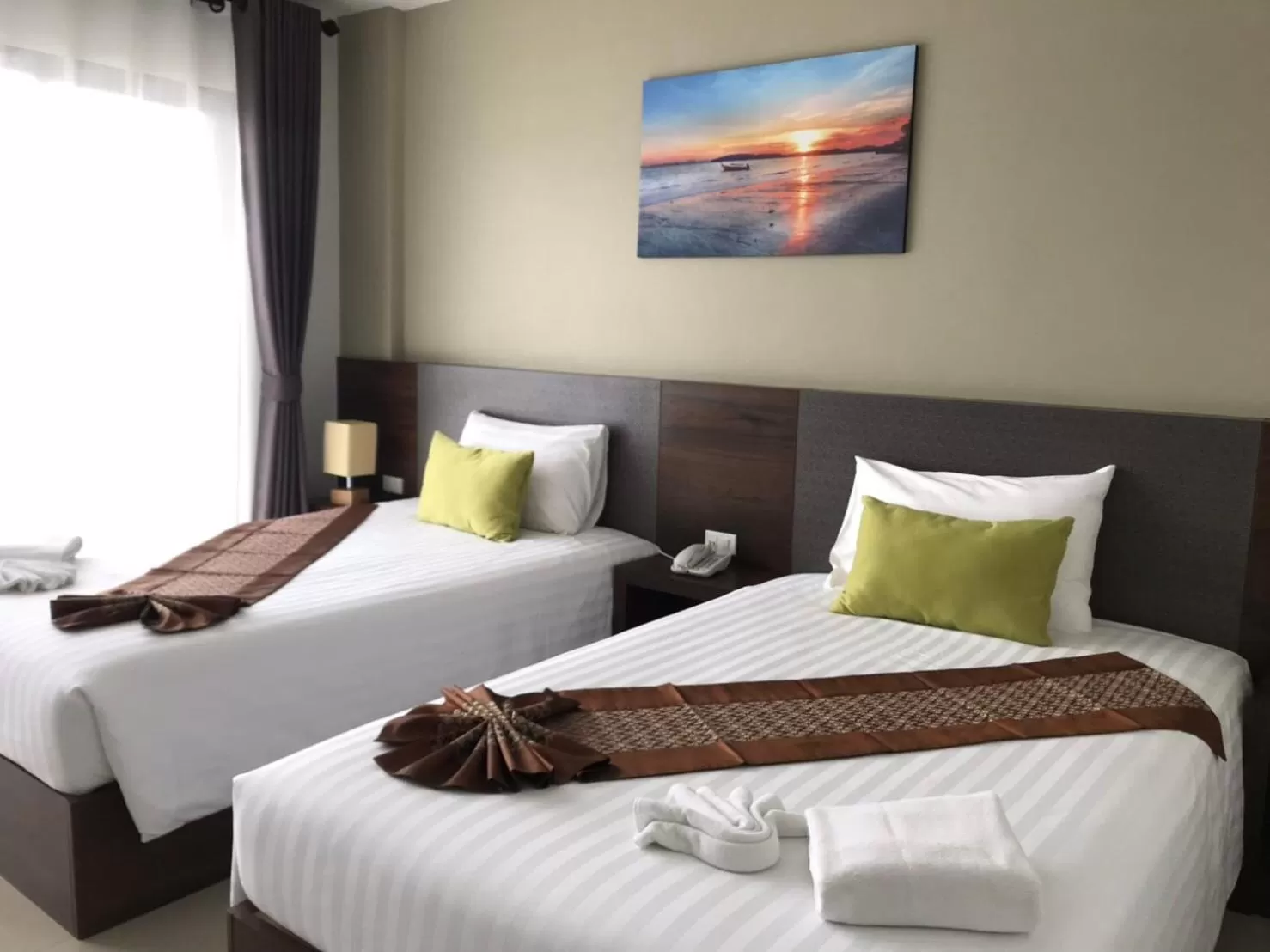 Bed in Aonang Sea Valley Resort