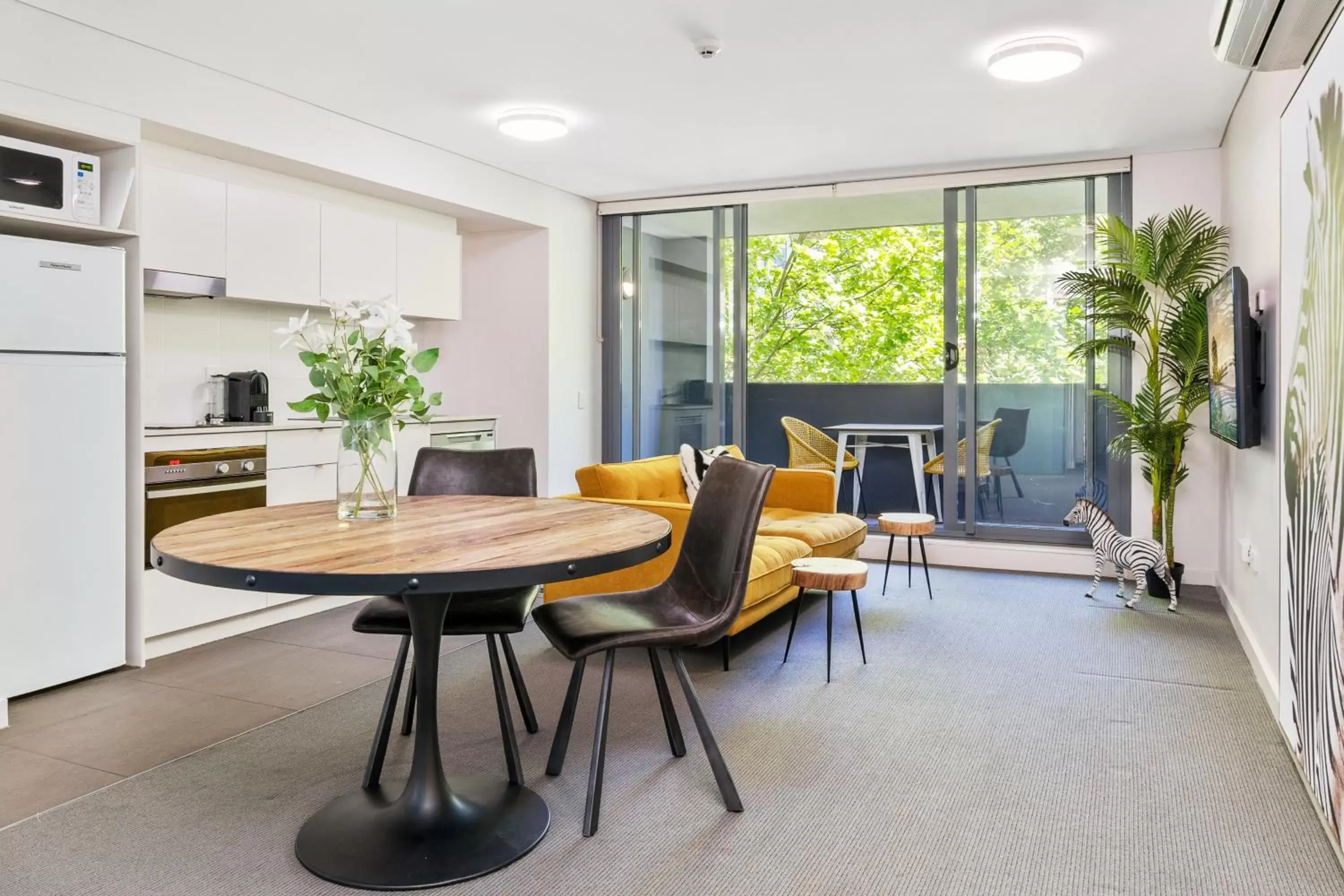 Living room in Terminus Apartment Hotel Newcastle