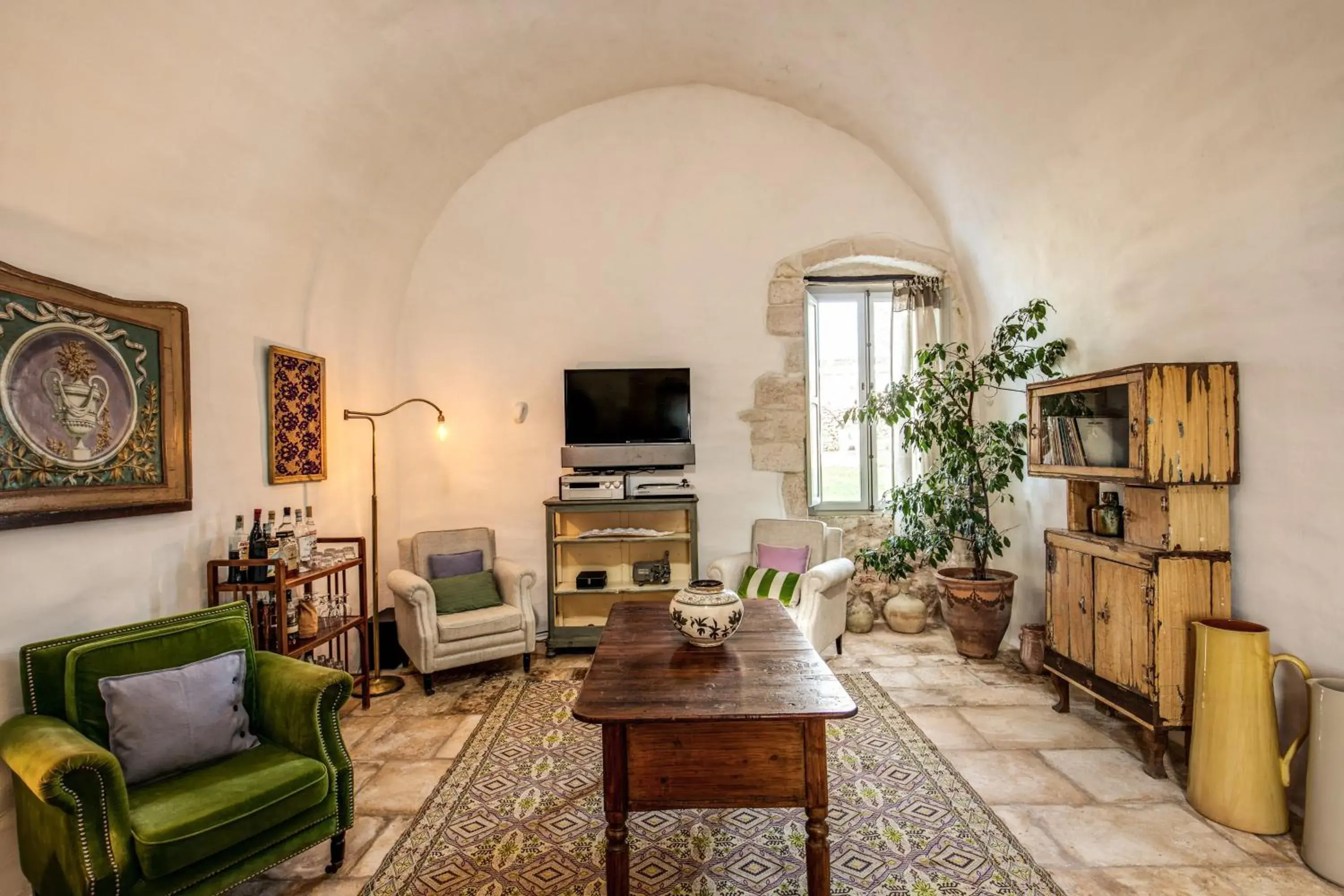 Living room, Seating Area in Masseria Cervarolo