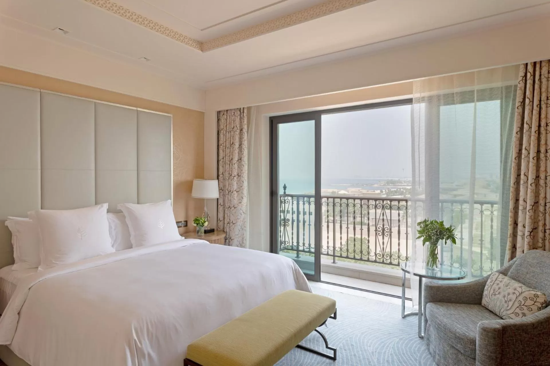 View (from property/room), Bed in Four Seasons Resort Dubai at Jumeirah Beach