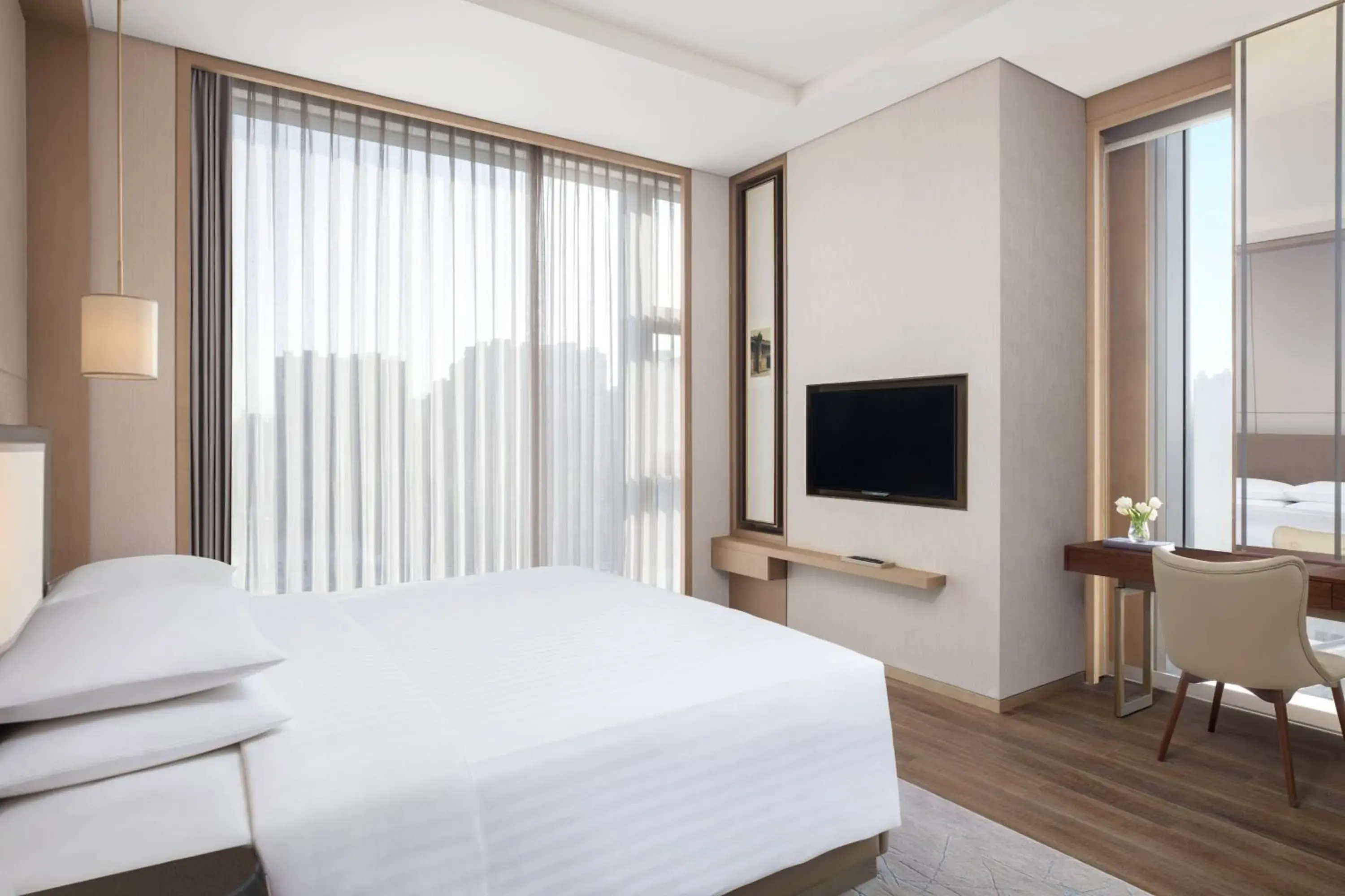 Bedroom, Bed in Courtyard By Marriott Xi'an North