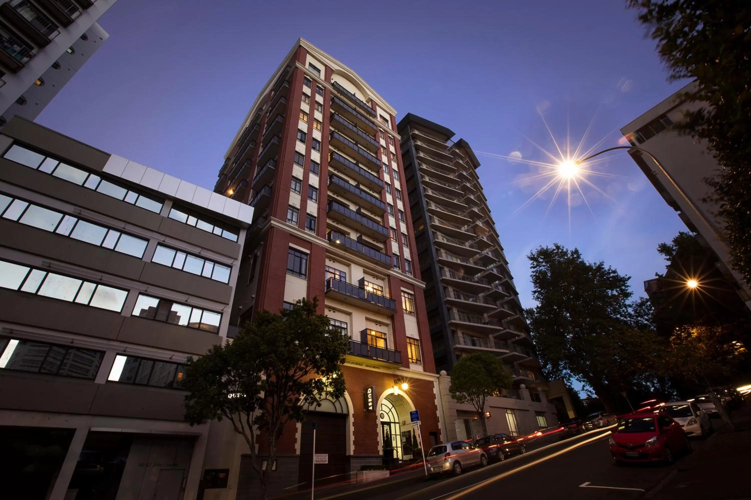Property building in Quest on Eden Auckland CBD Apartment Hotel