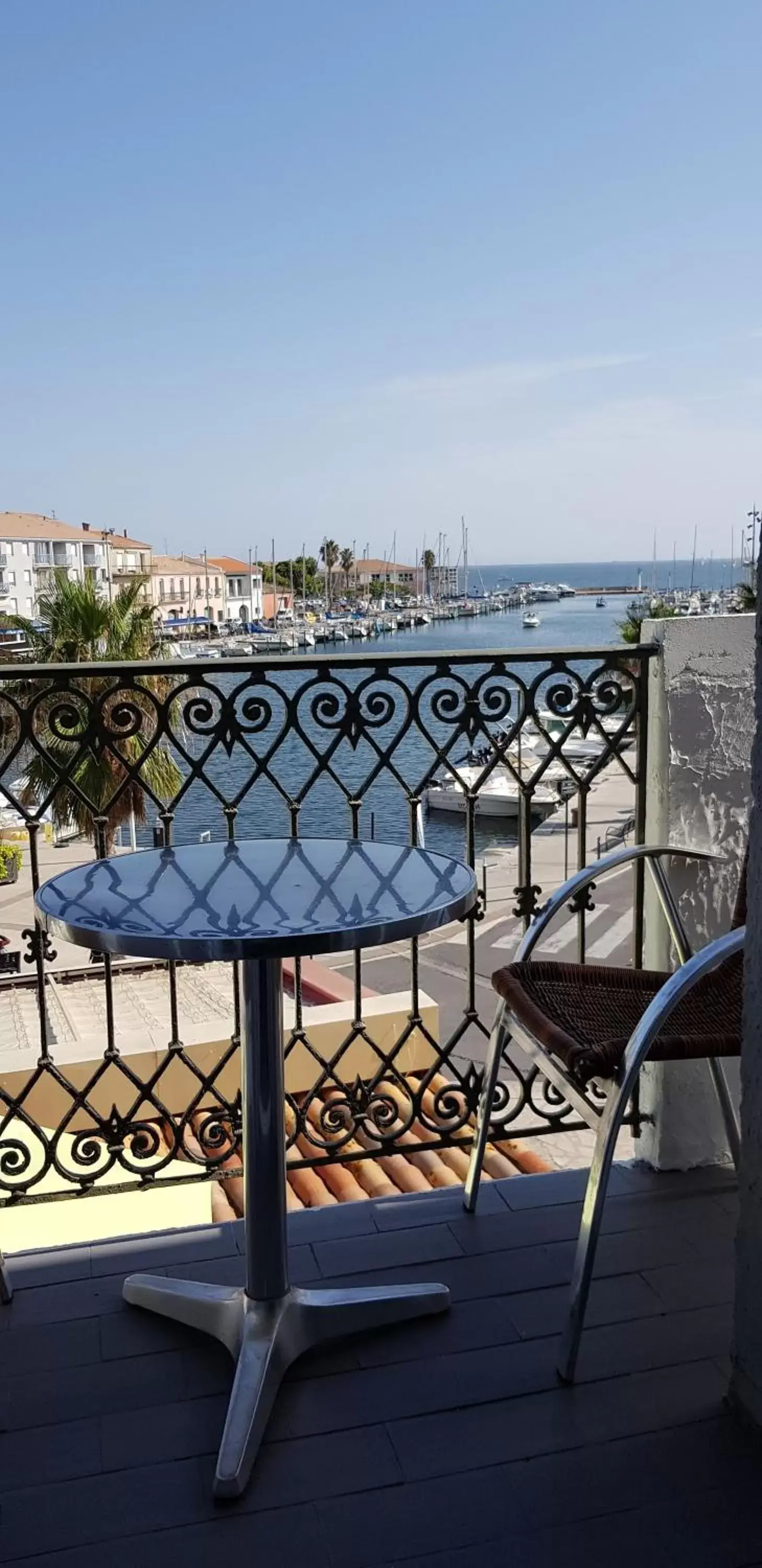 Balcony/Terrace in Hotel-Restaurant Du Port