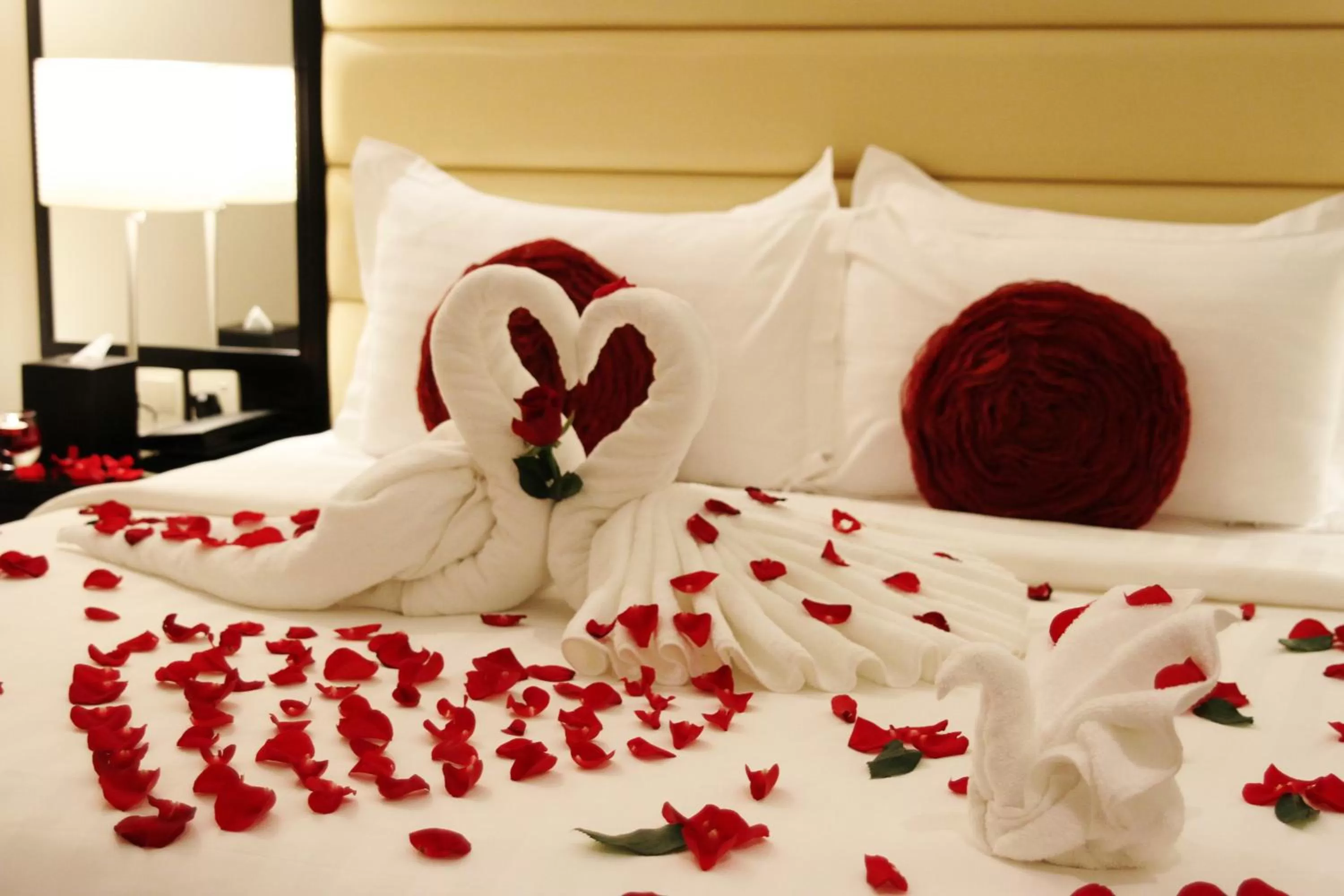 Bed in Carawan Al Fahad Hotel