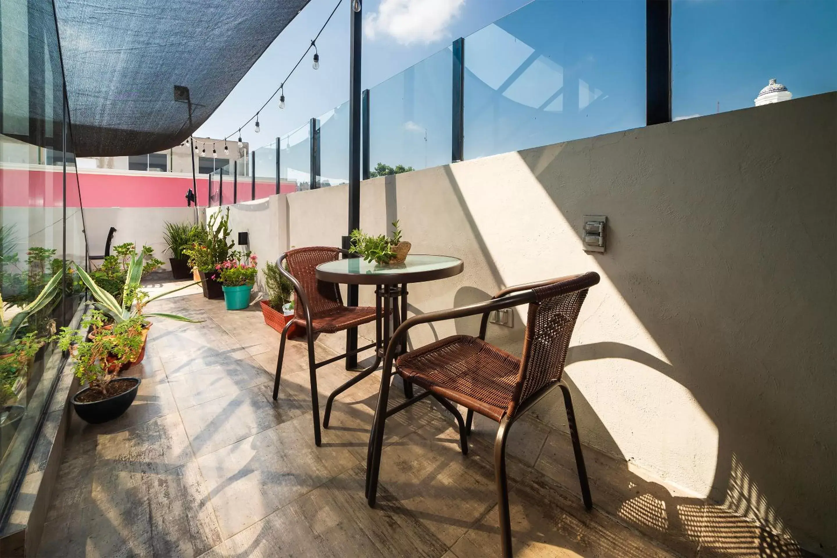 Balcony/Terrace in OYO Hotel Boutique Las Campanas