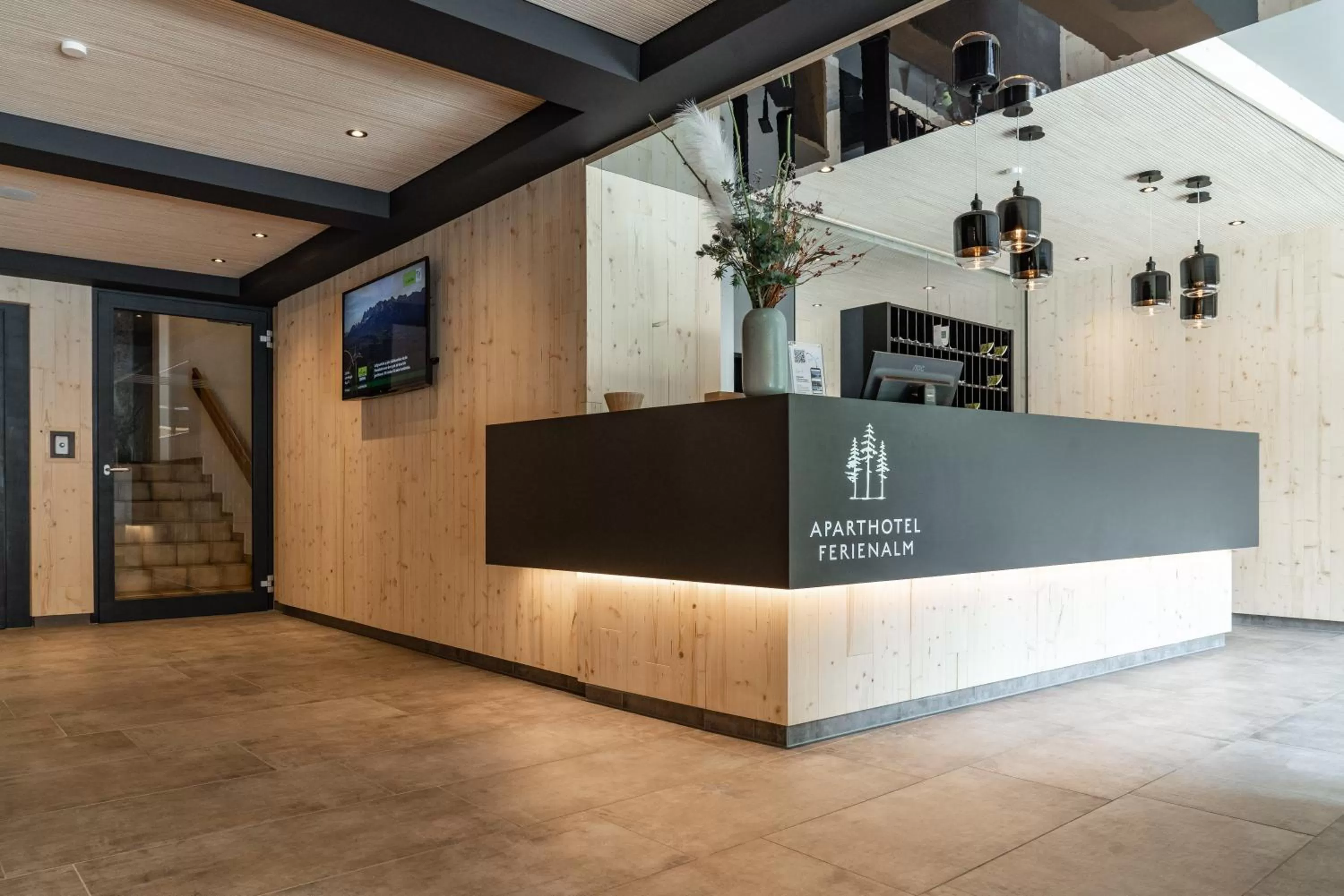 Lobby or reception in Ferienalm Panorama Hotel