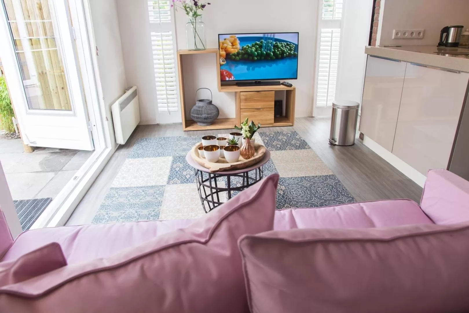 Living room in B&B Bike Studio Amsterdam