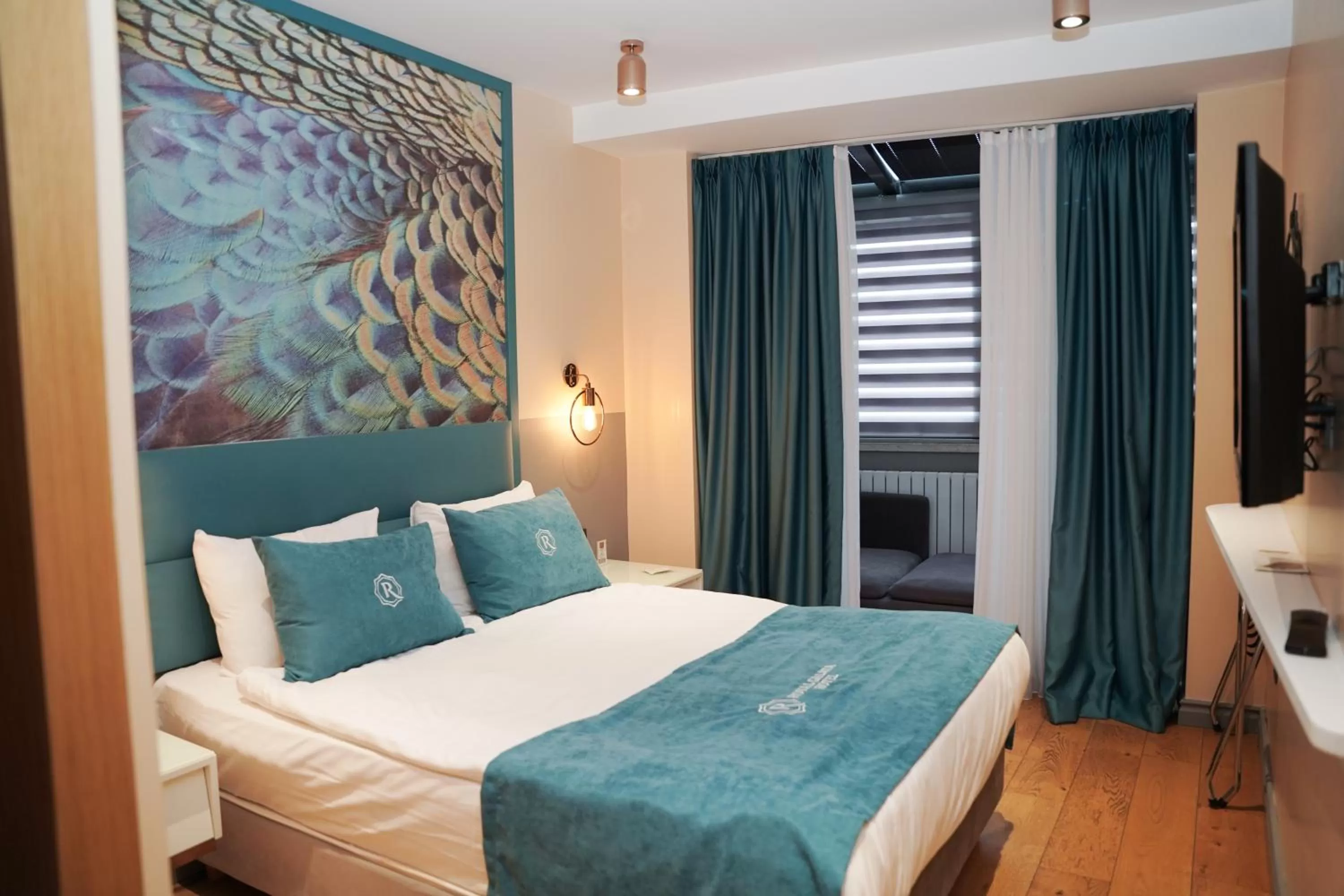 Bed in Royal Galata Hotel