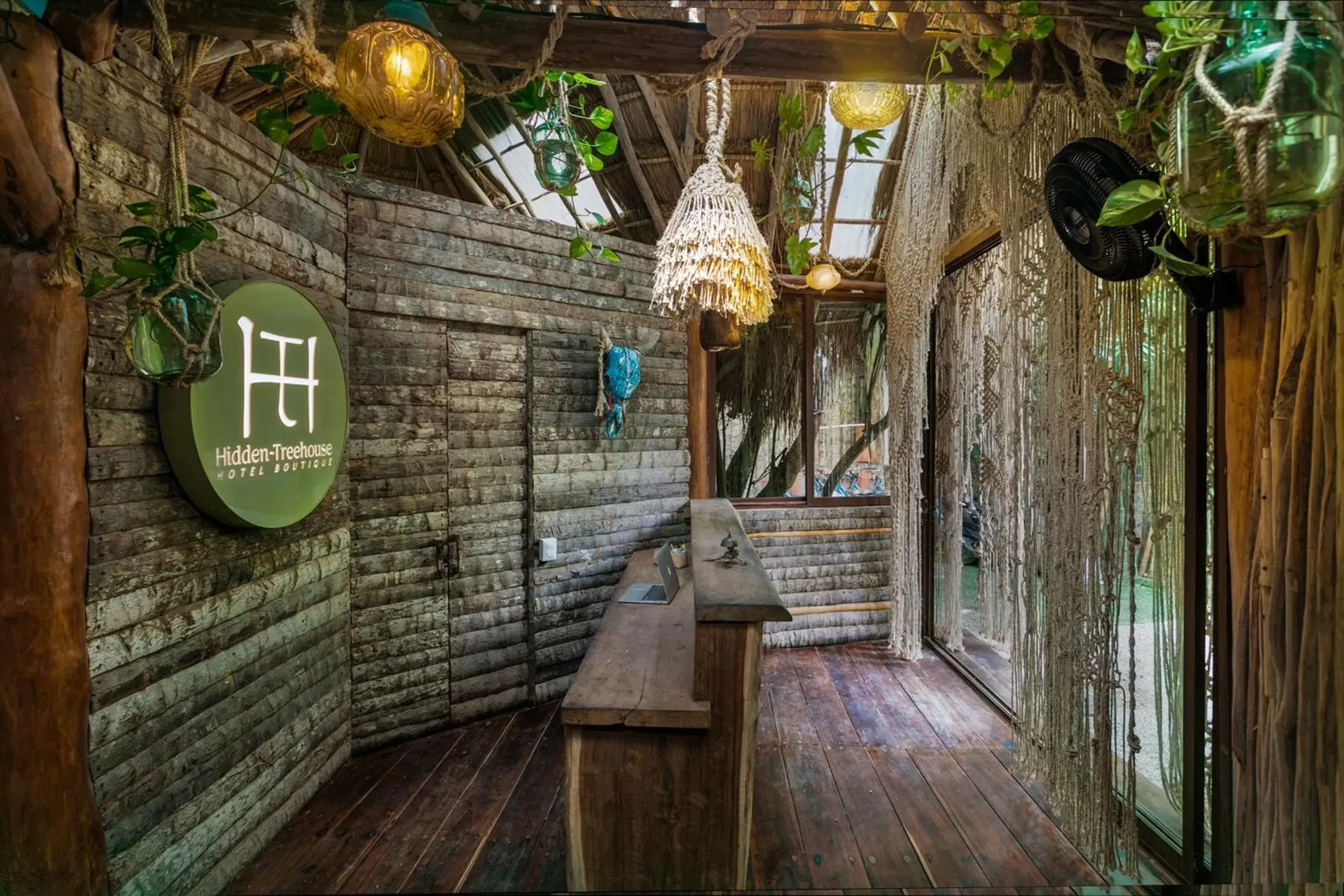 Facade/entrance in Hidden Treehouse Tulum Eco-Hotel