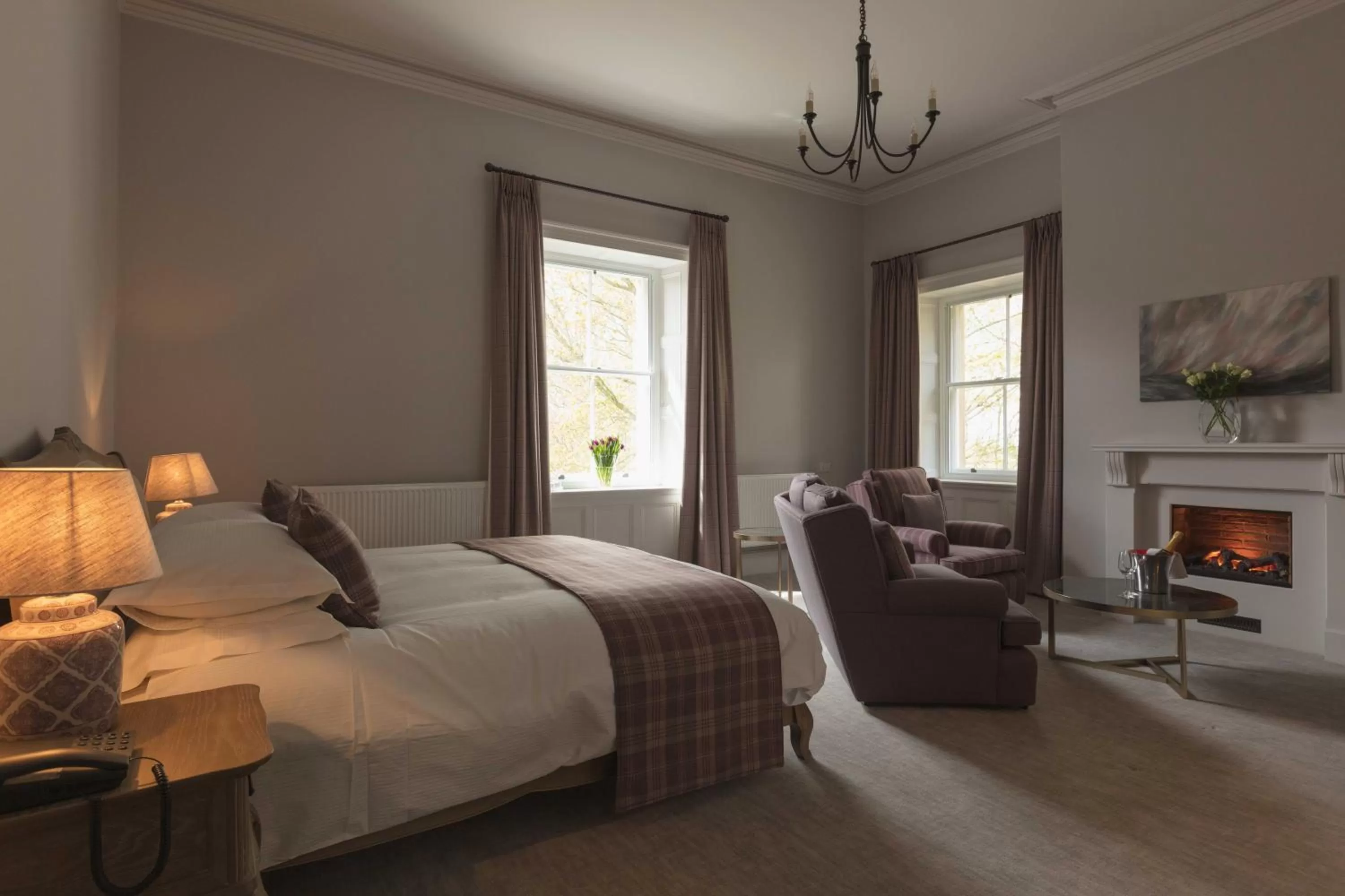 Bedroom, Bed in Farlam Hall Hotel & Restaurant