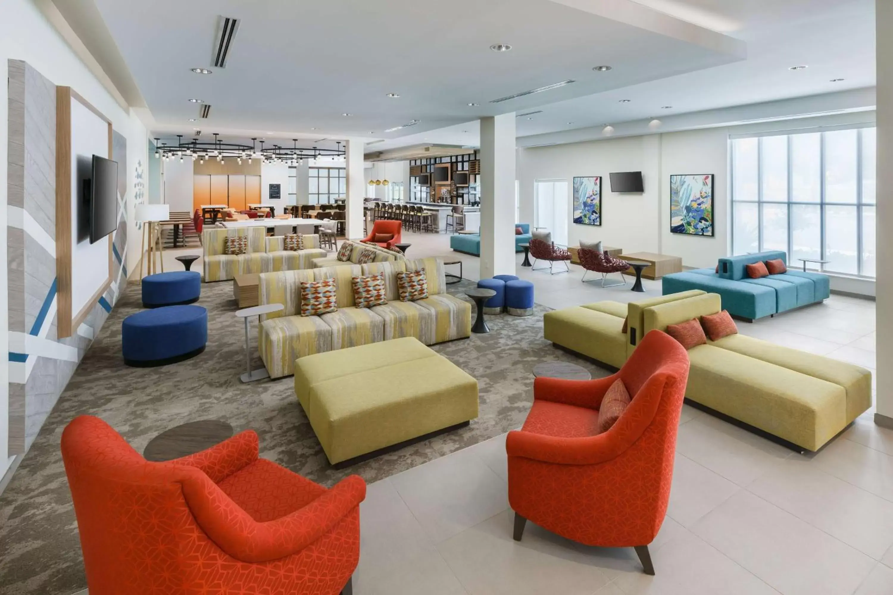 Lobby or reception, Lounge/Bar in Hilton Garden Inn Apopka City Center, Fl