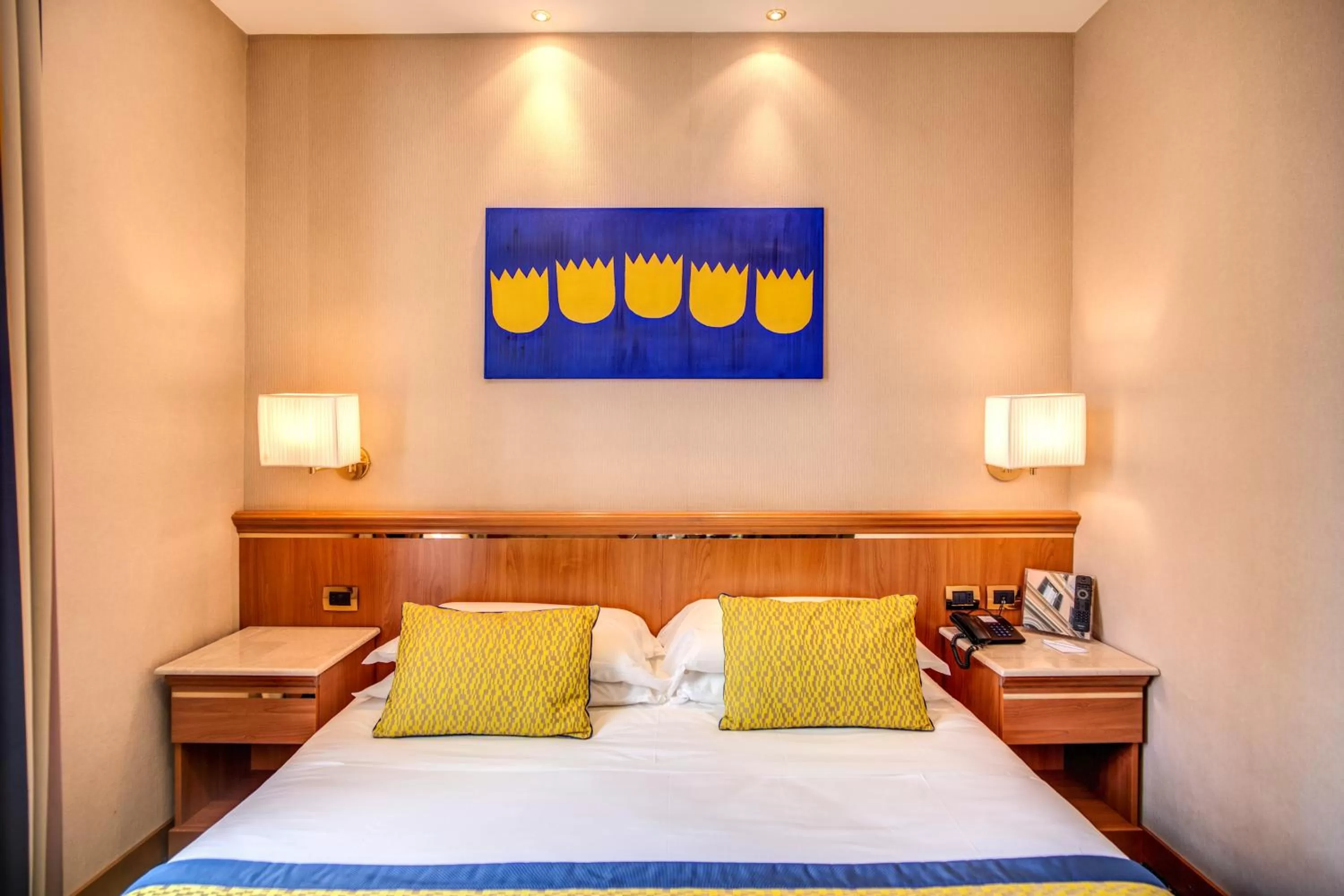 Bed in Hotel Diocleziano