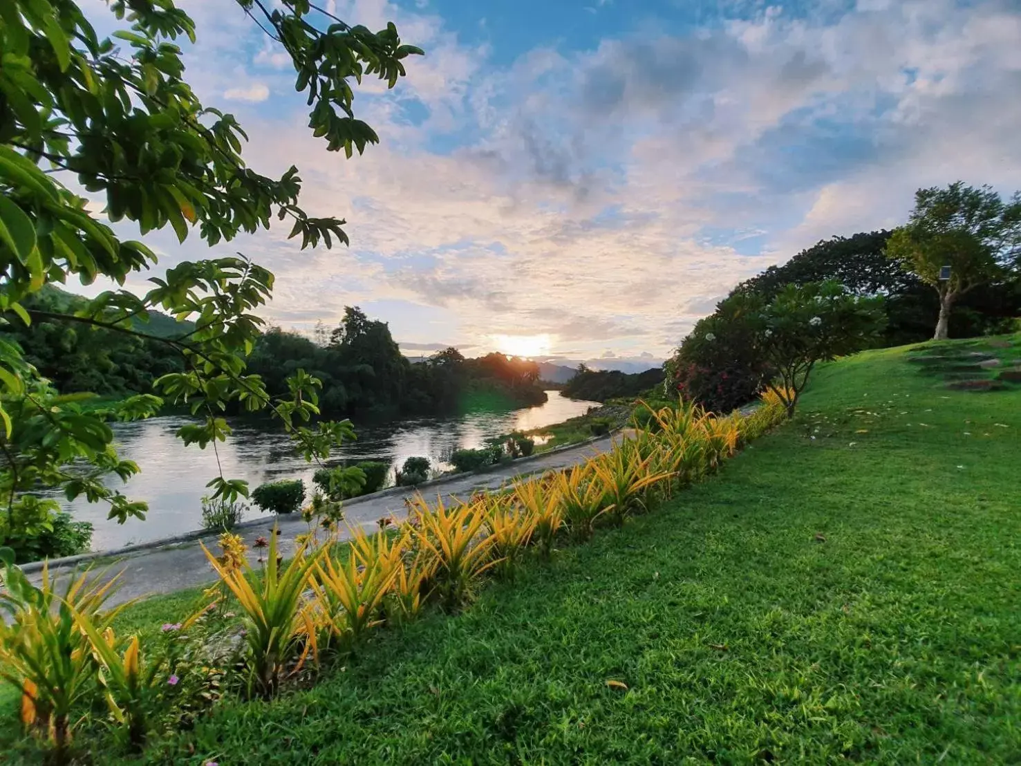Natural landscape in Aekpailin River Kwai Resort