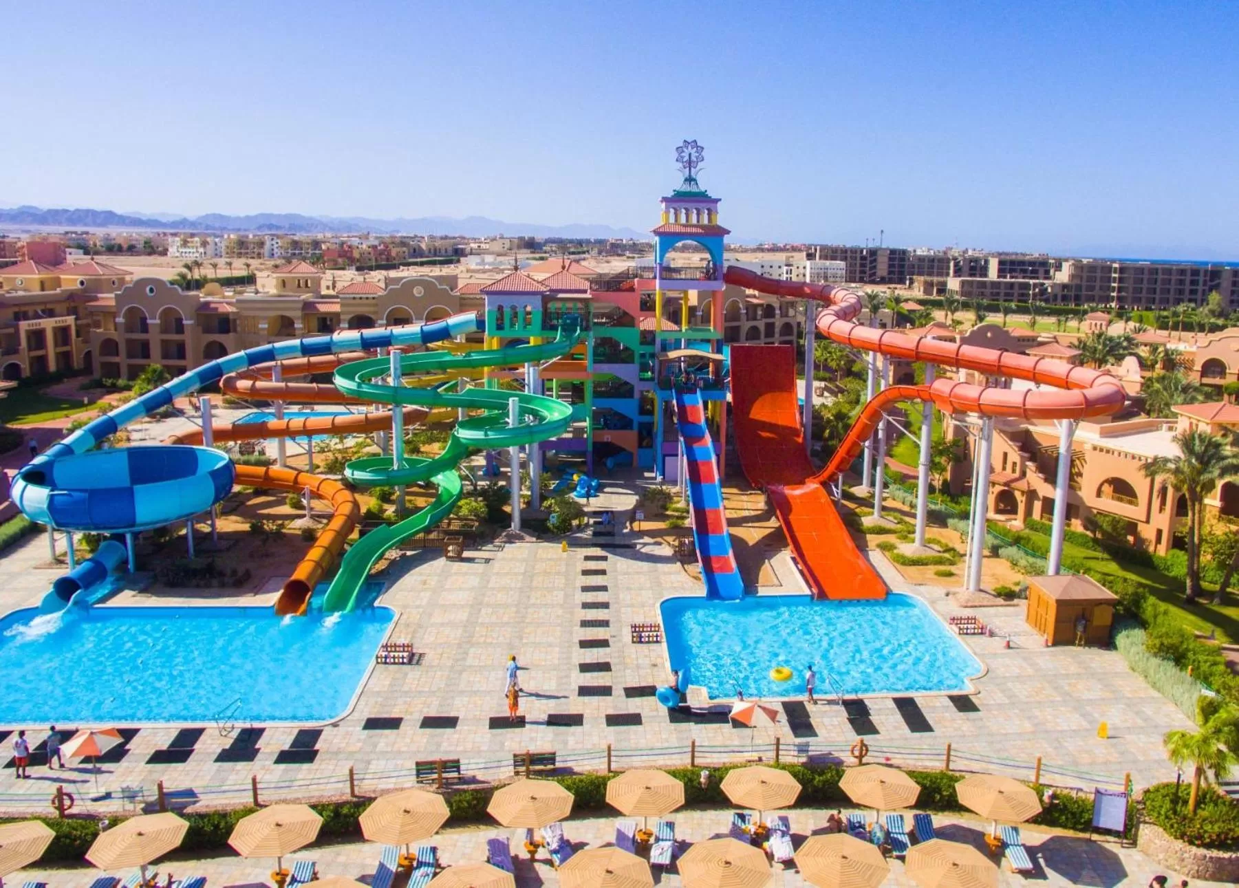 Aqua park in Charmillion Gardens Aquapark