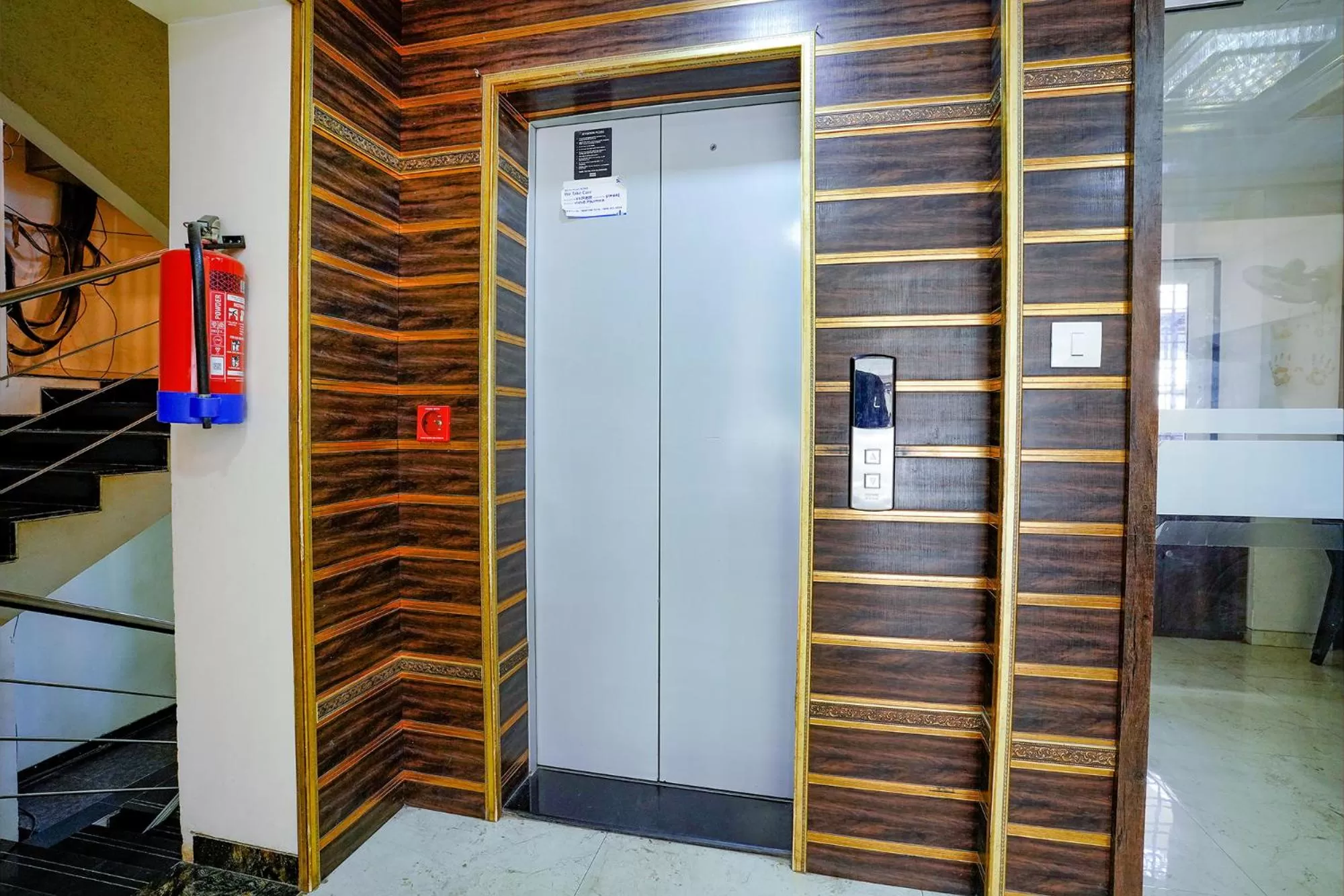 elevator in FabHotel Ramjis Residency
