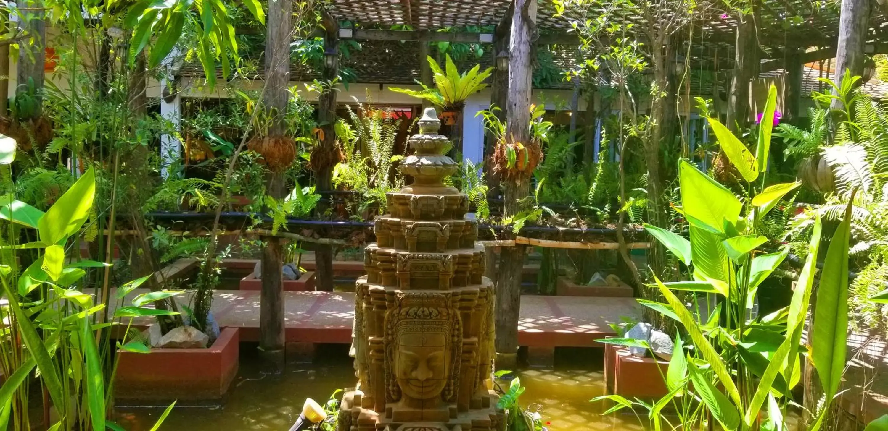 Garden in La Niche D'angkor Boutique Hotel