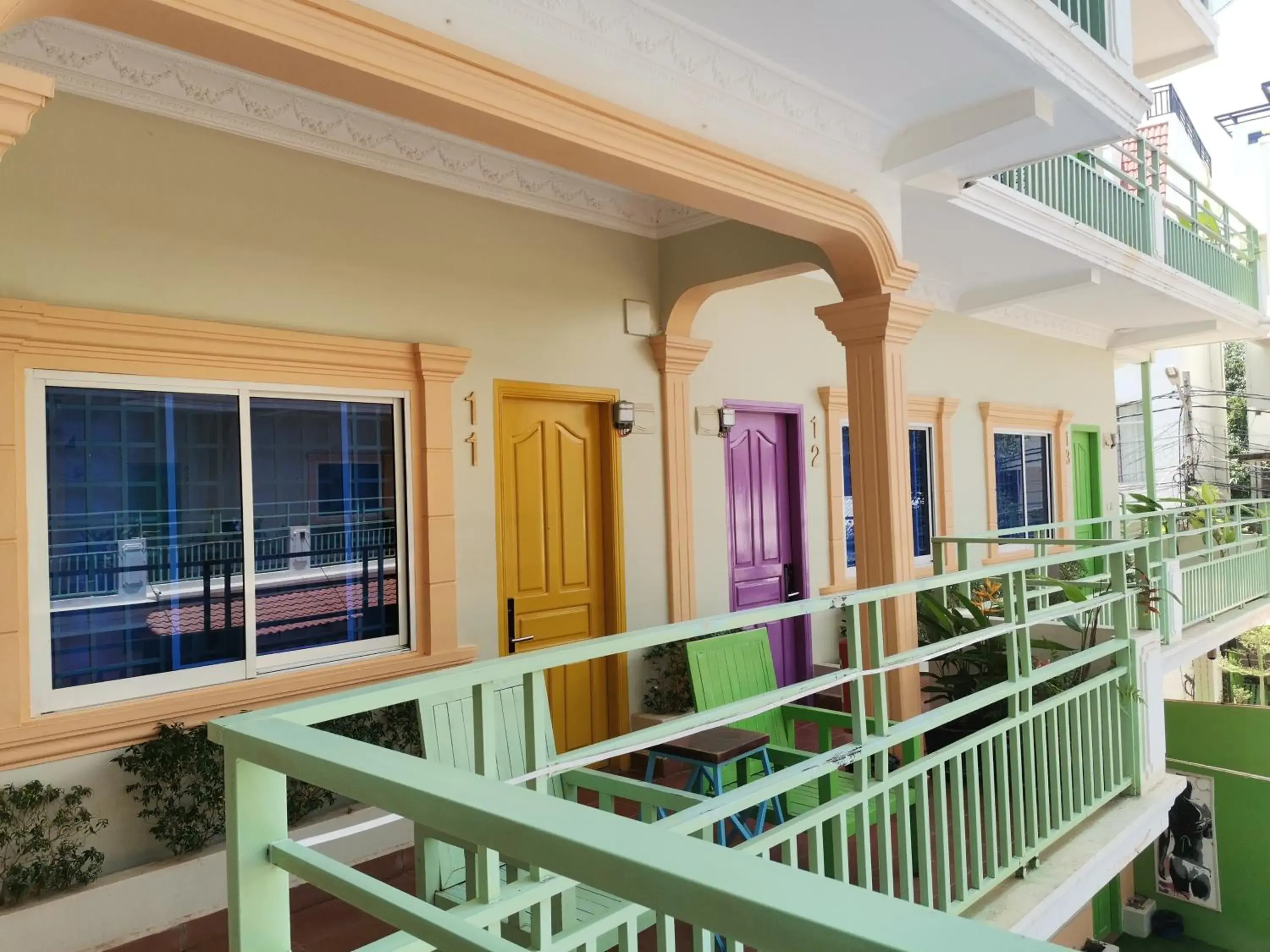 Bird's eye view, Balcony/Terrace in The Funky Village