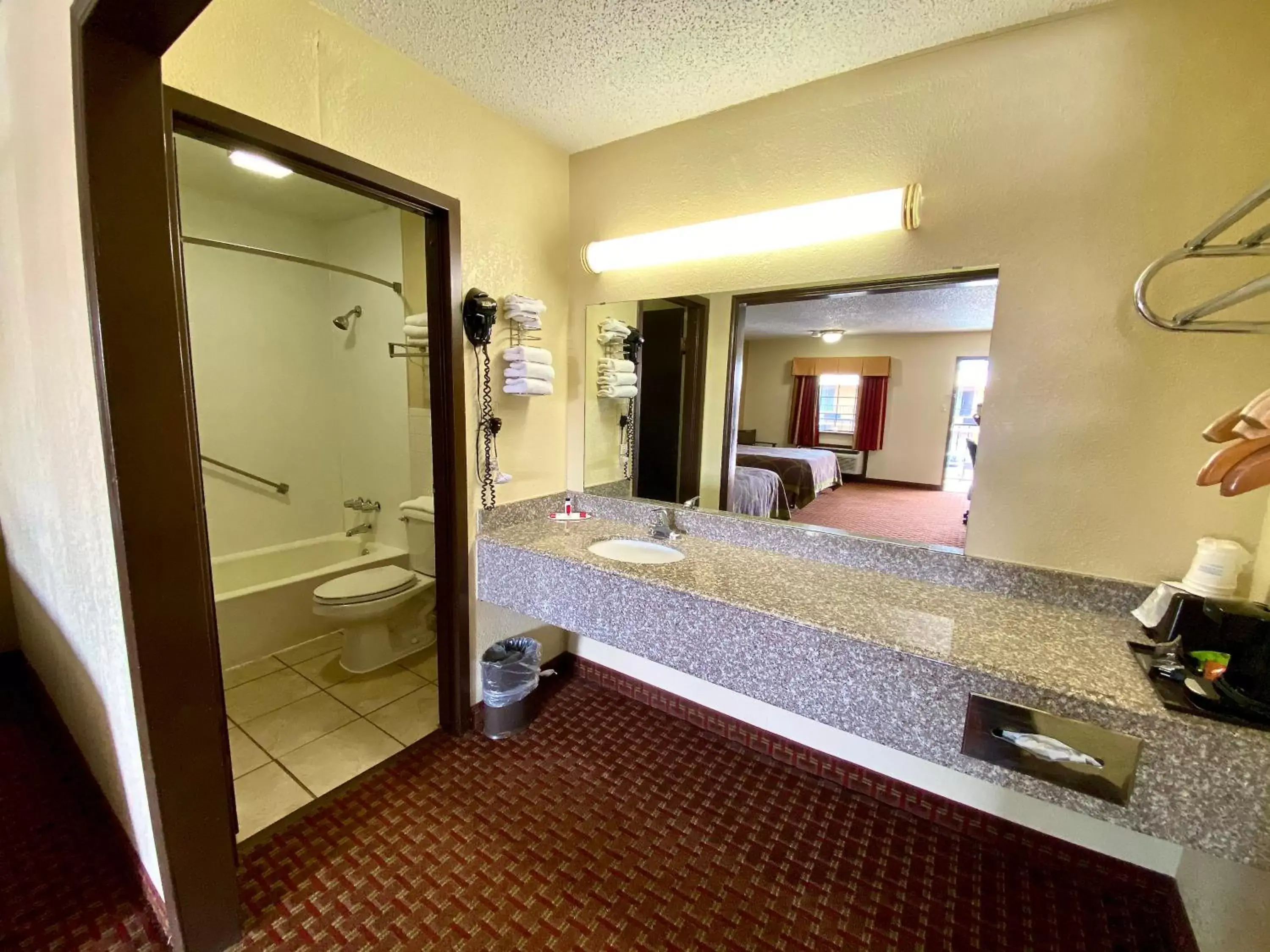 Bathroom in Super 8 by Wyndham Shawnee