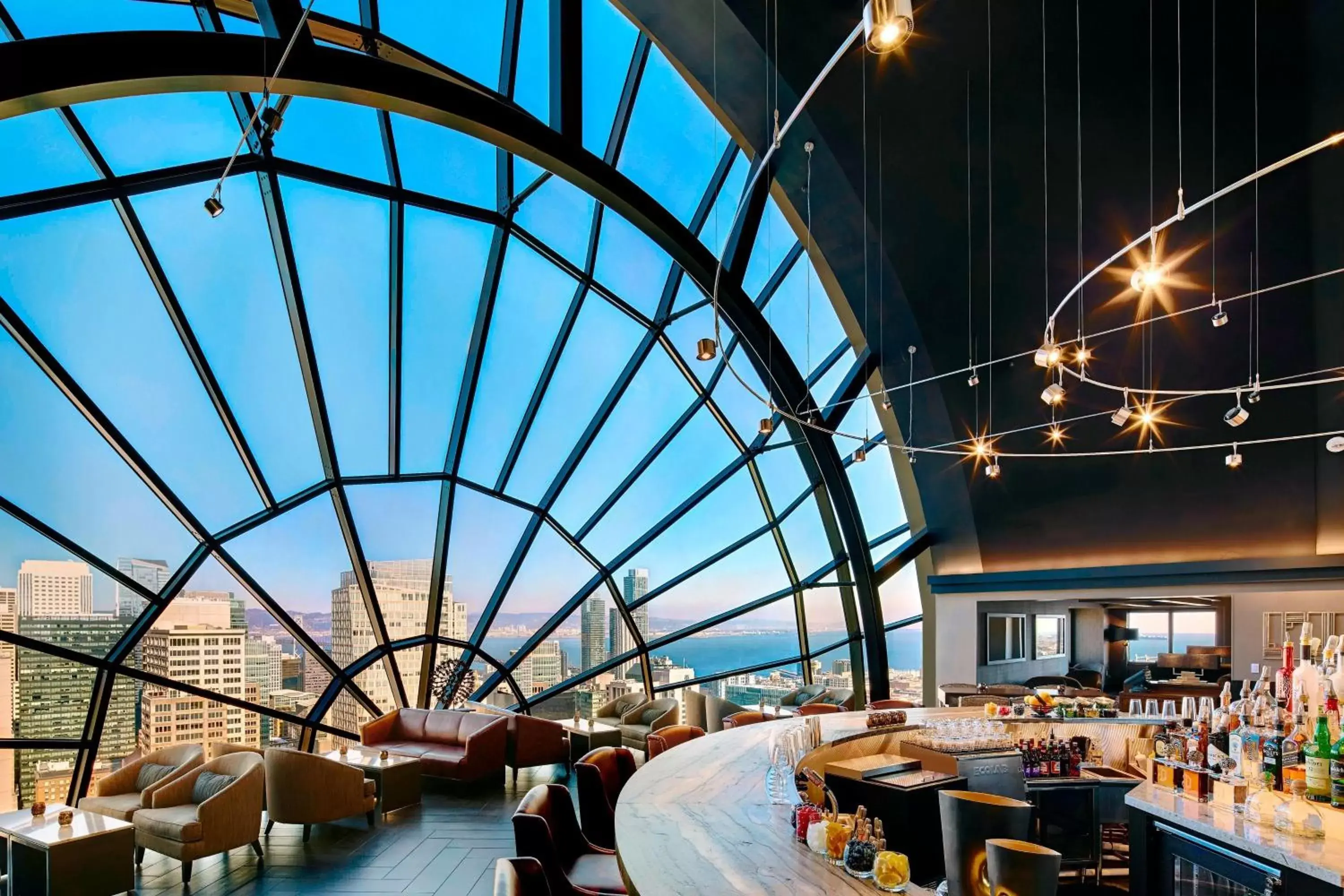 Lounge or bar in San Francisco Marriott Marquis Union Square