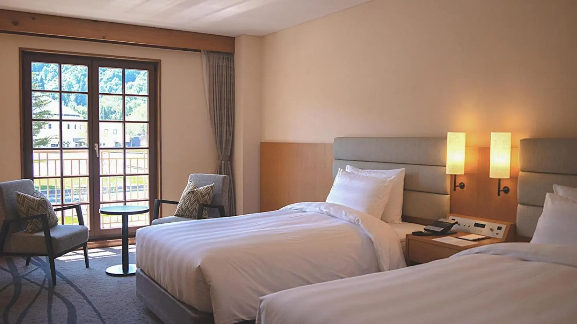 Bed in Lotte Arai Resort