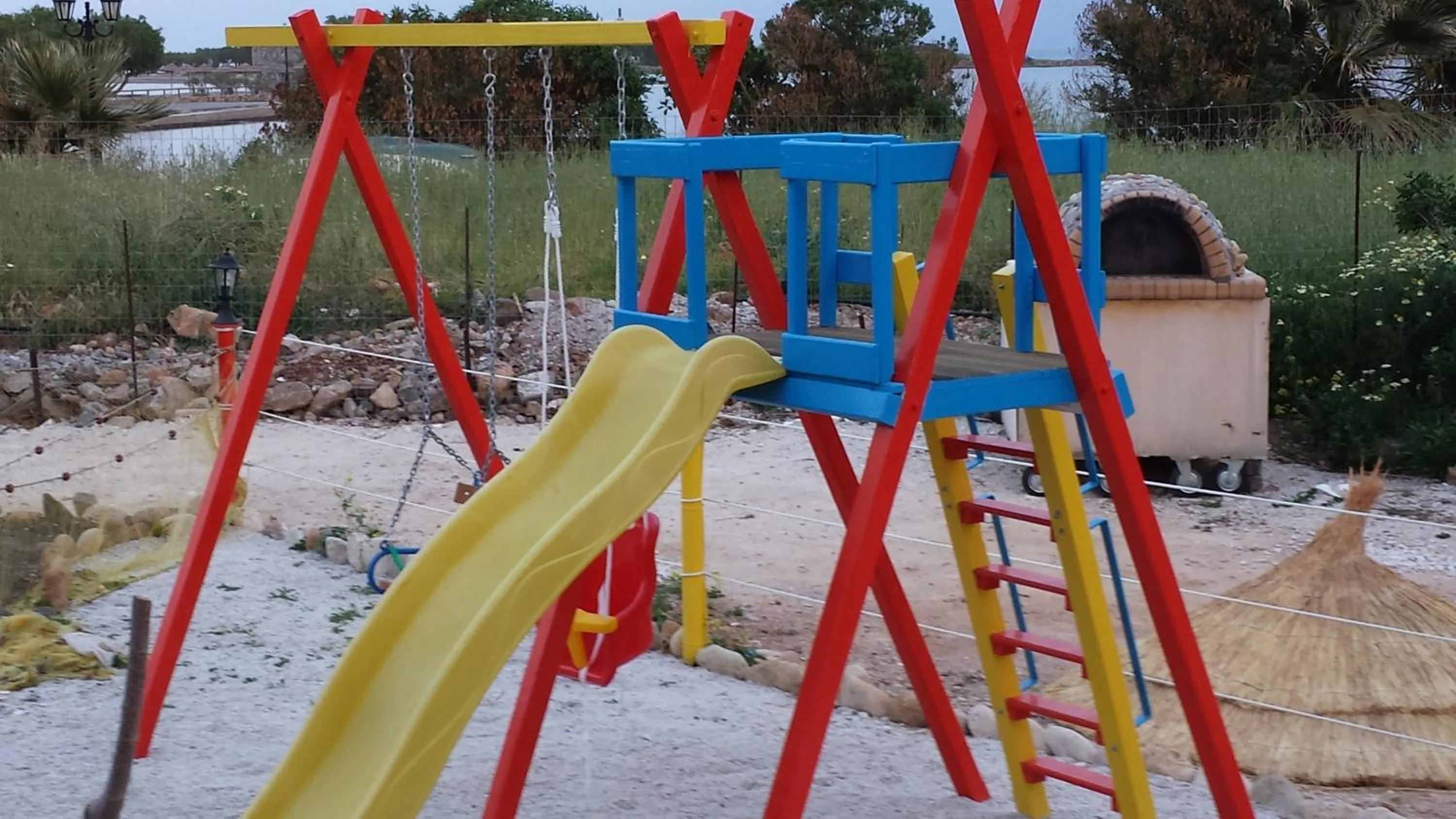 Children play ground in Elounda Sunrise Apartments