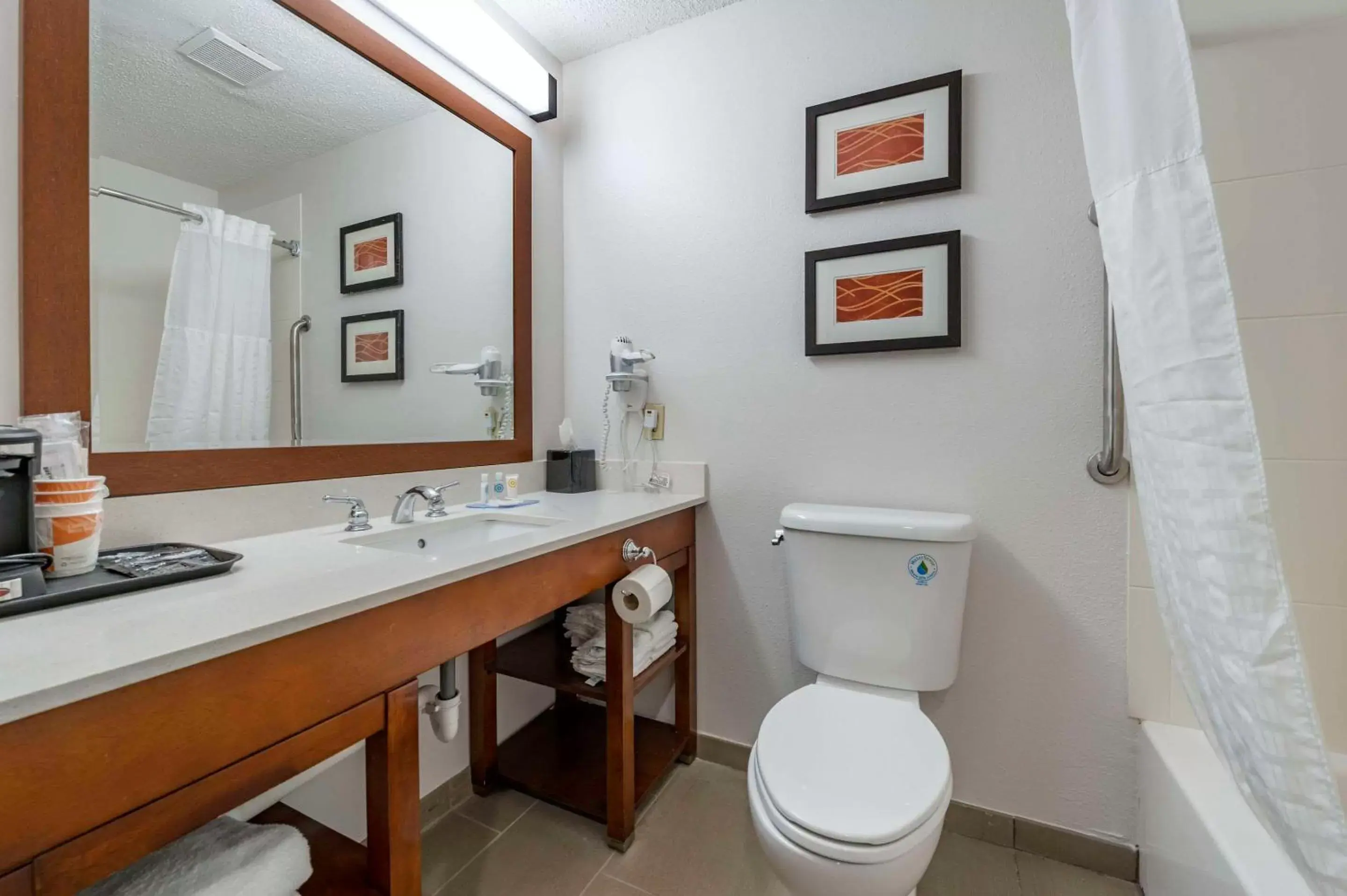 Bedroom, Bathroom in Comfort Inn Plainfield