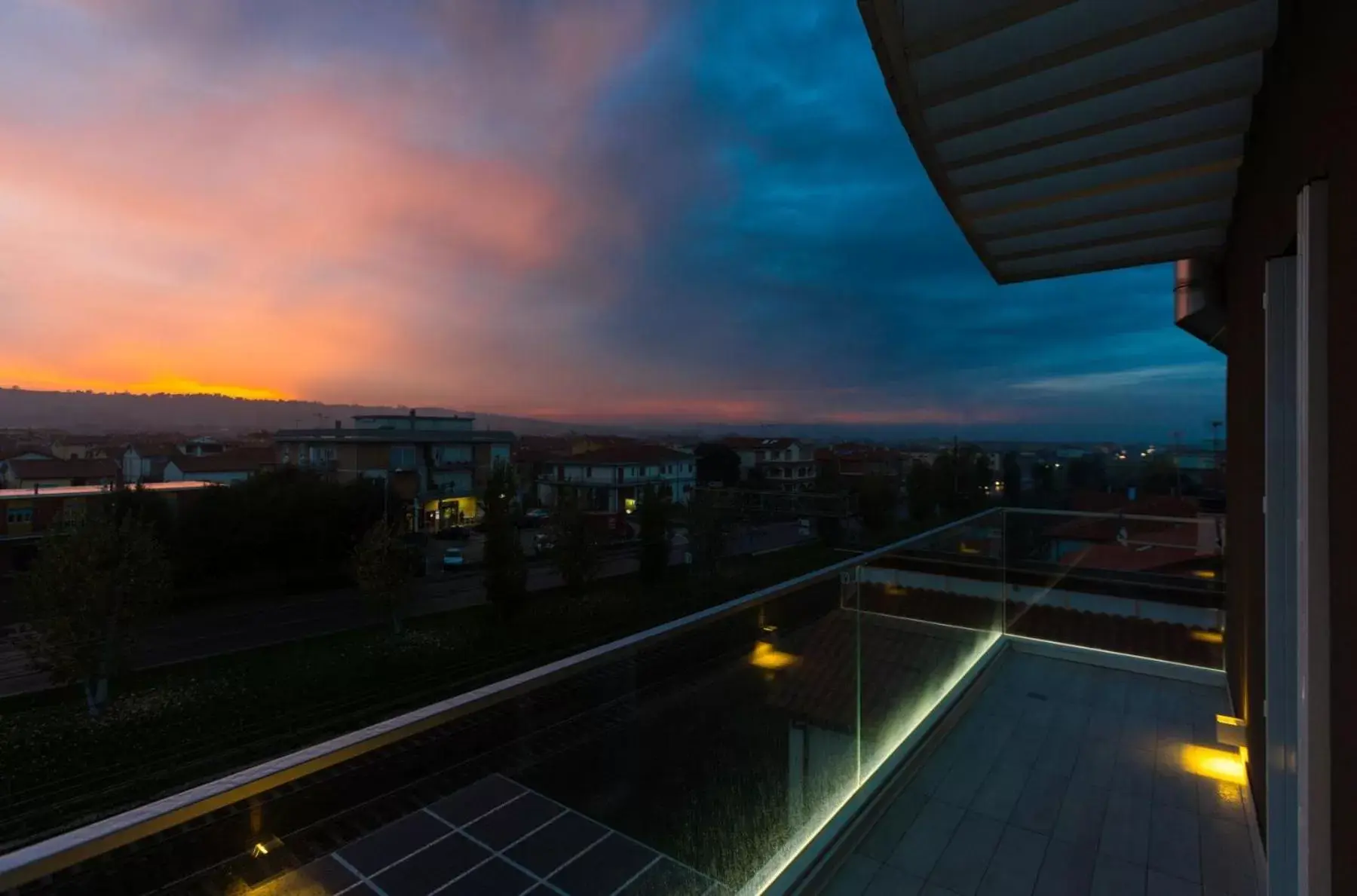 Balcony/Terrace, Sunrise/Sunset in Hotel Biancaneve Wellness