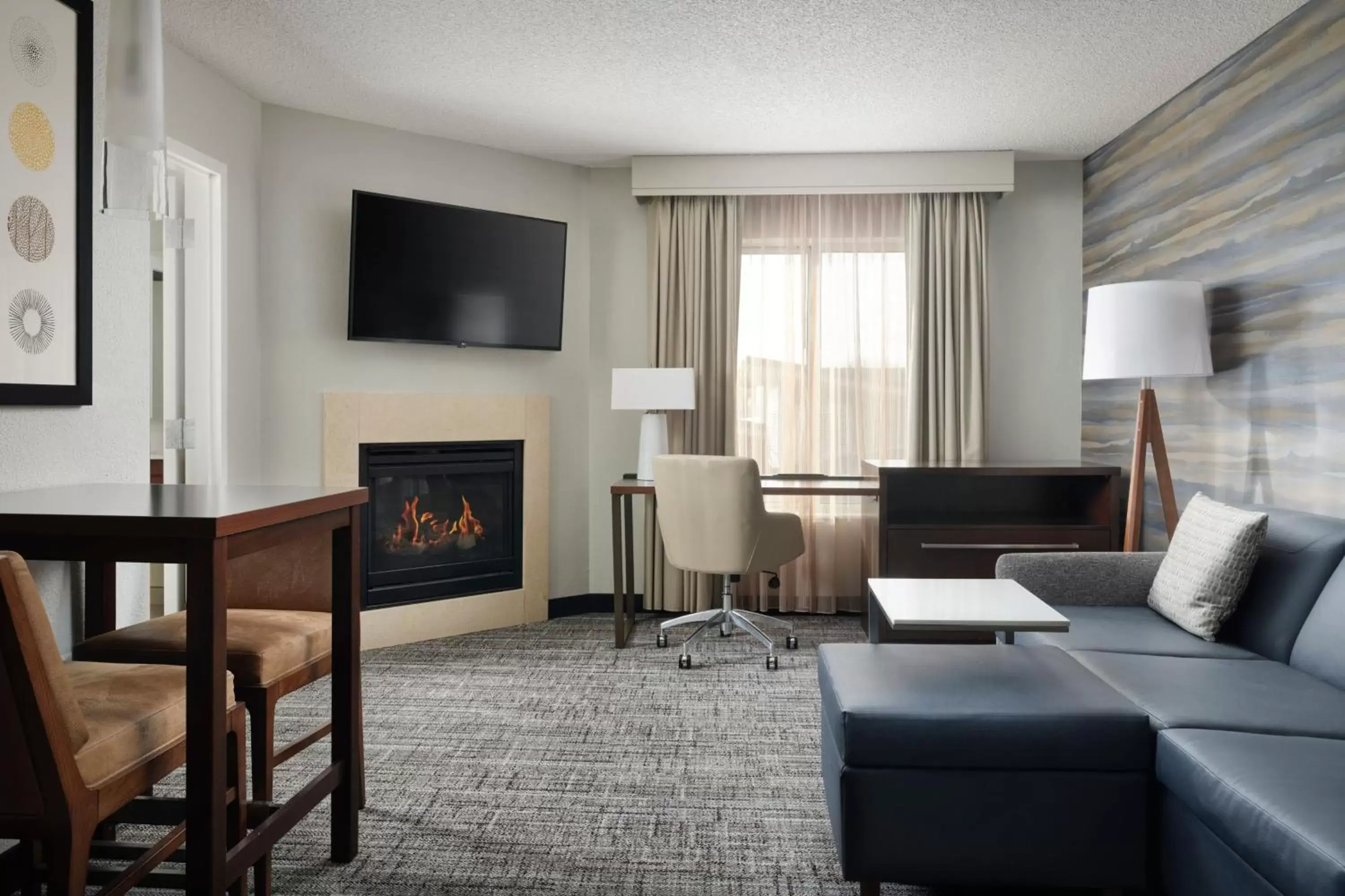 Living room, Seating Area in Residence Inn by Marriott Grand Rapids Airport