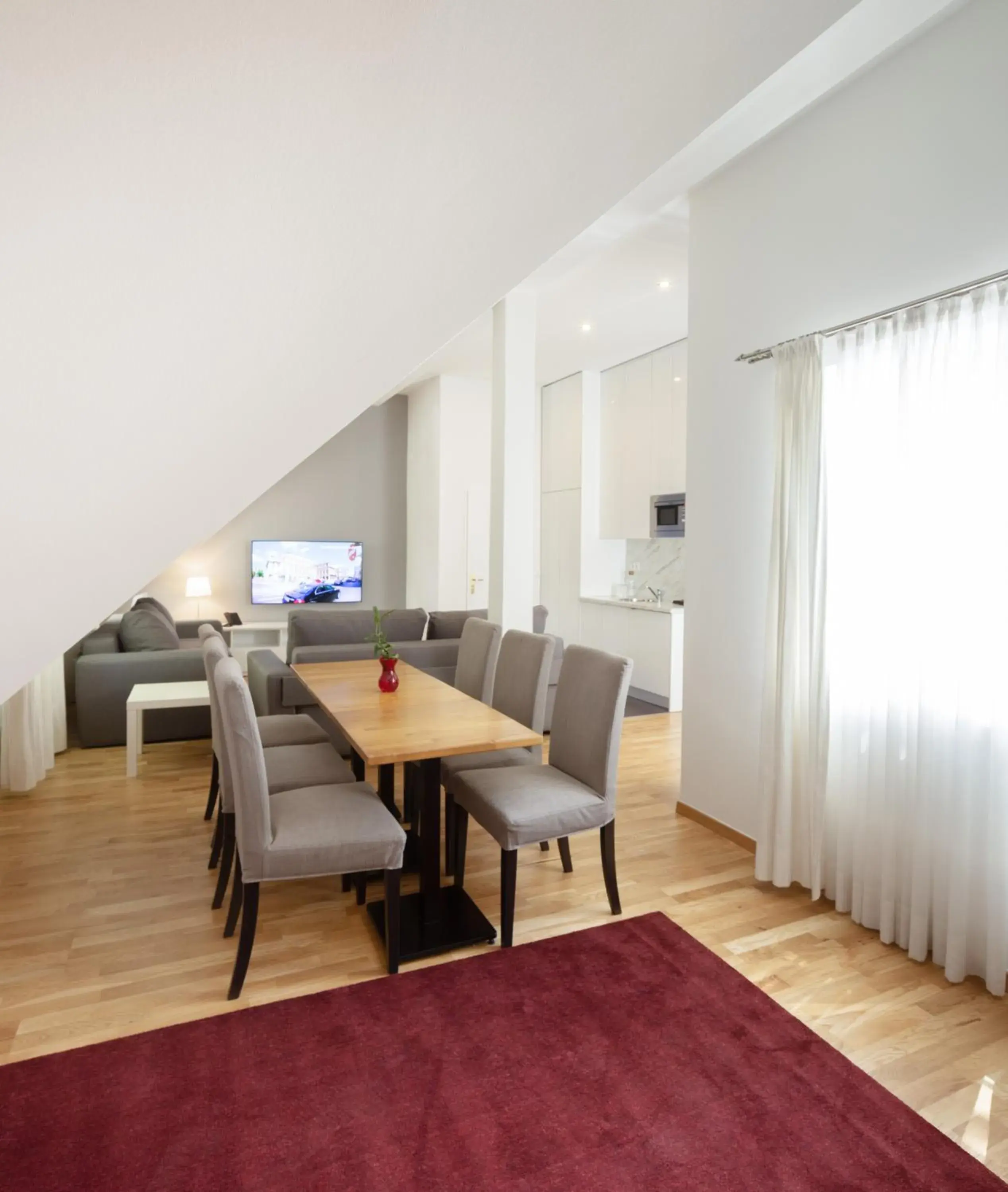 Living room, Dining Area in The Levante Rathaus Apartments