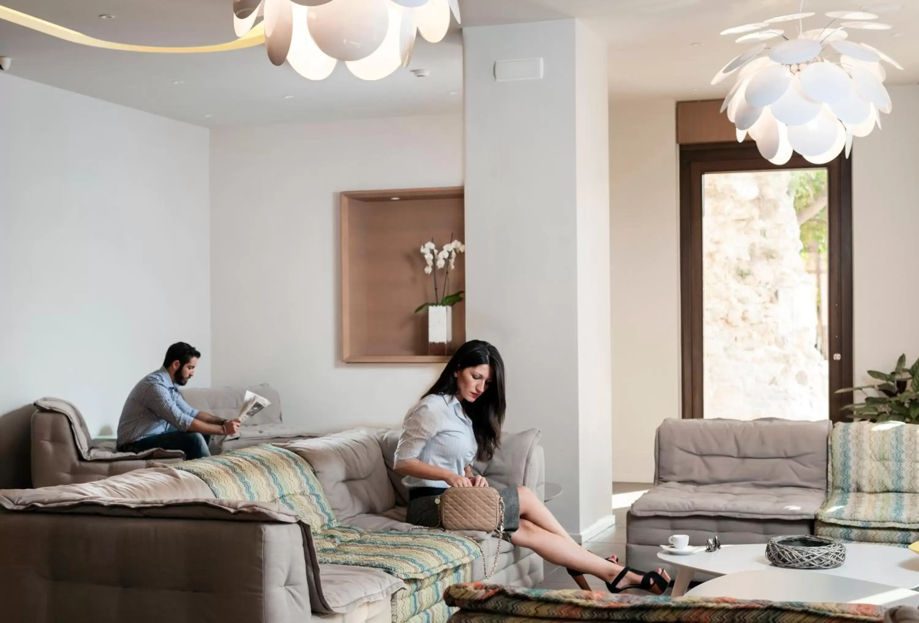 Living room in Kriti Hotel Living room in Kriti Hotel