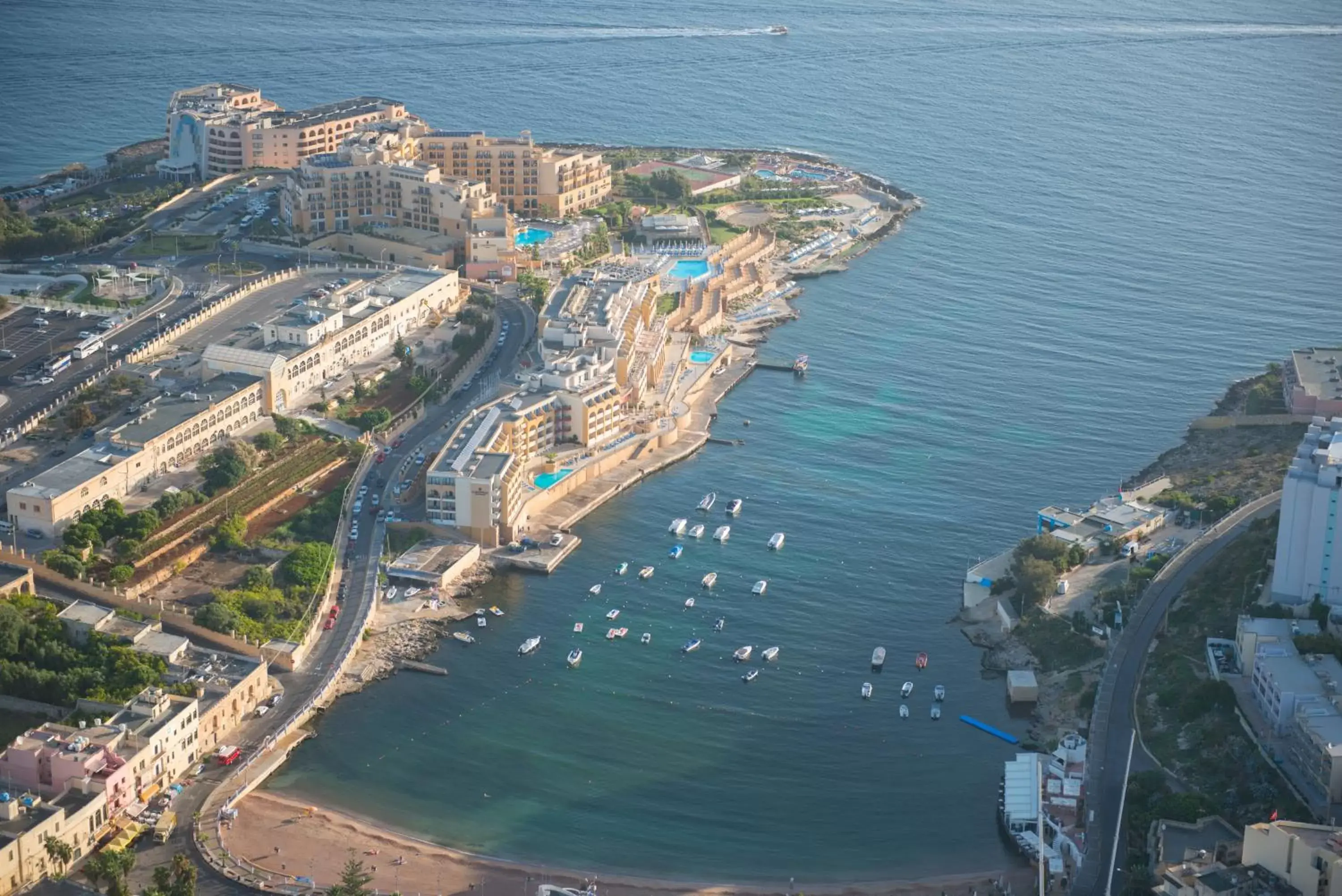 Property building, Bird's-eye View in Marina Hotel Corinthia Beach Resort Malta