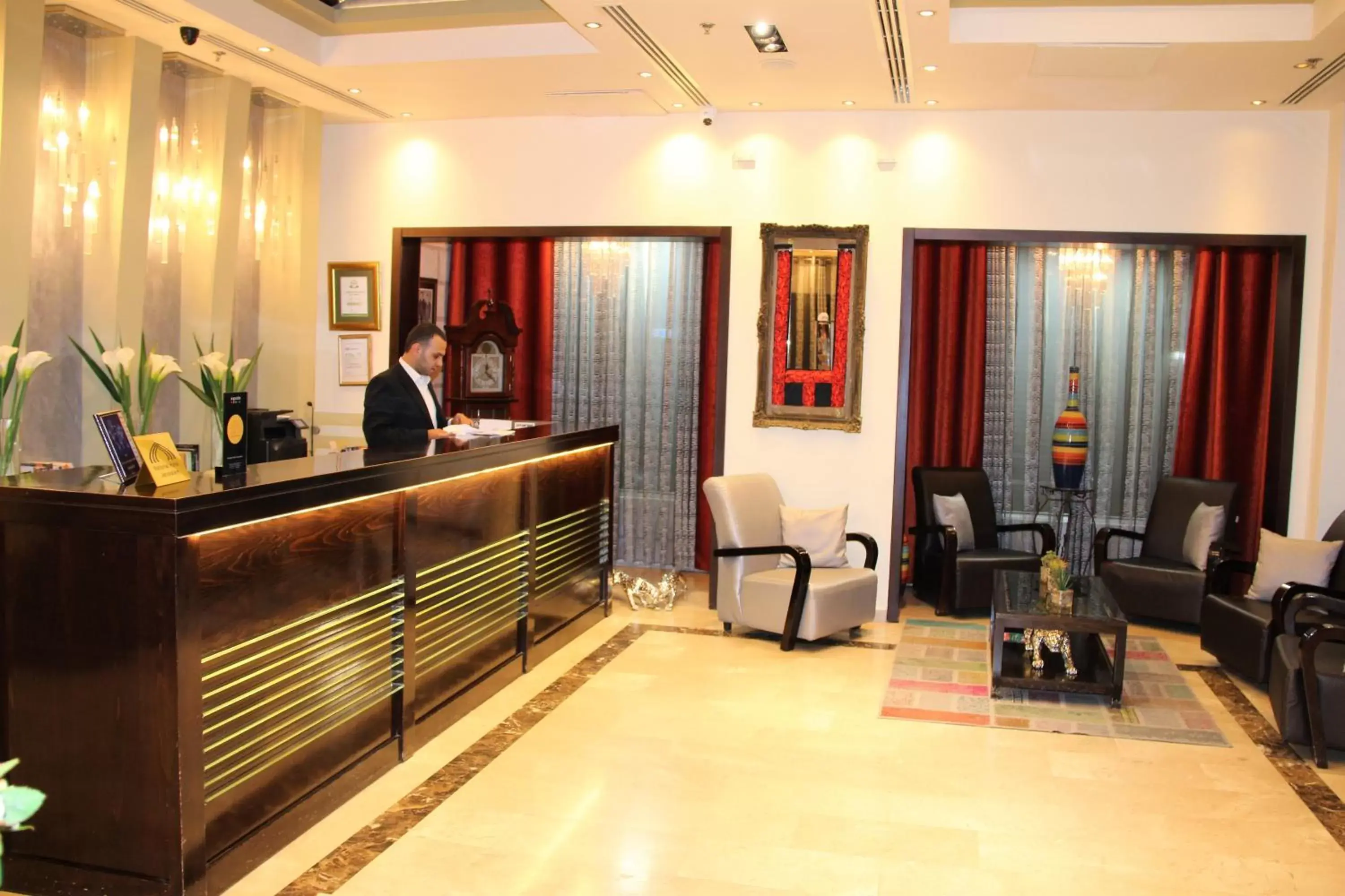 Lobby or reception, Lobby/Reception in National Hotel - Jerusalem