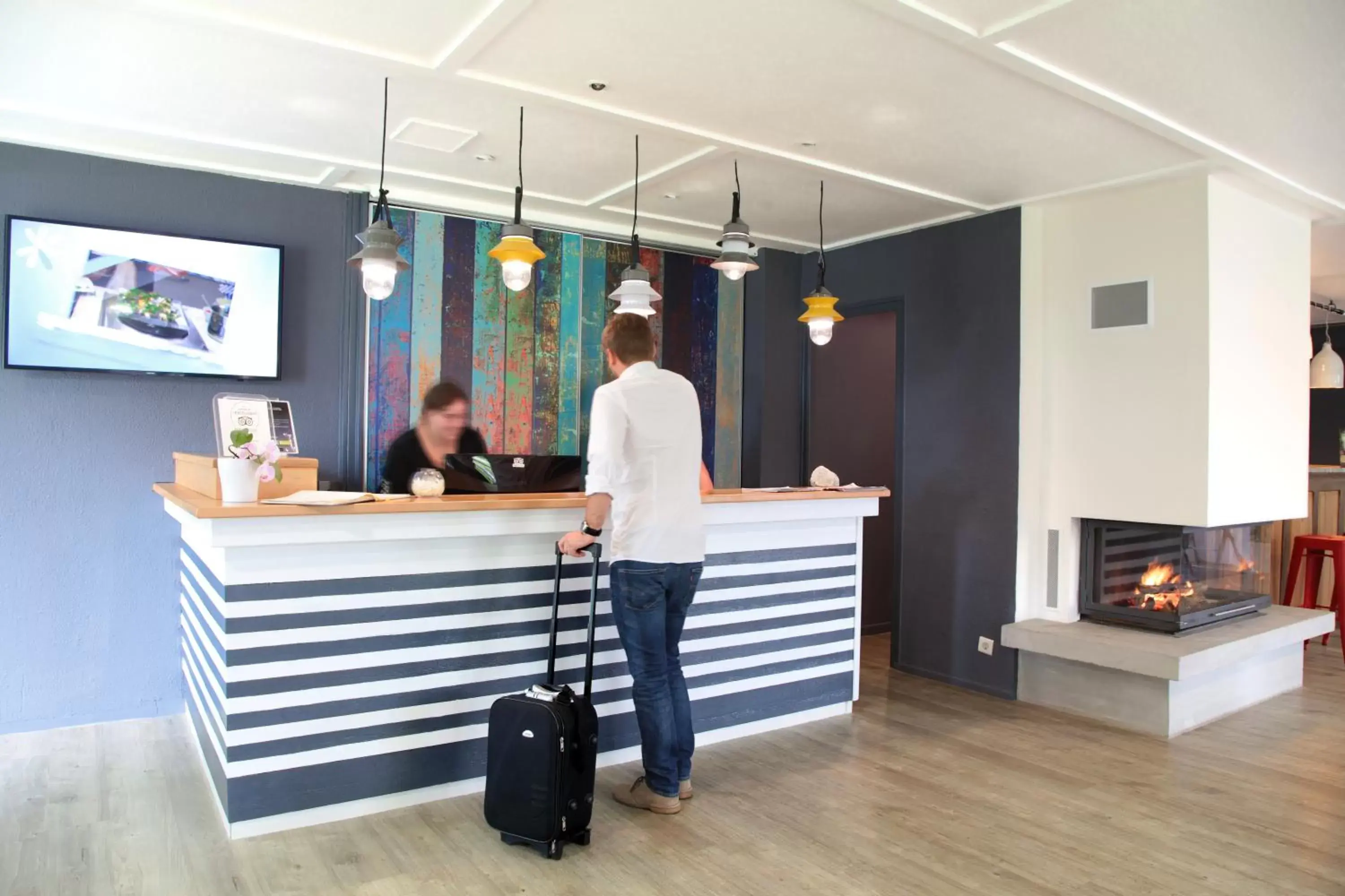 Lobby or reception in Kyriad Lannion-Perros-Guirec Lobby or reception in Kyriad Lannion-Perros-Guirec