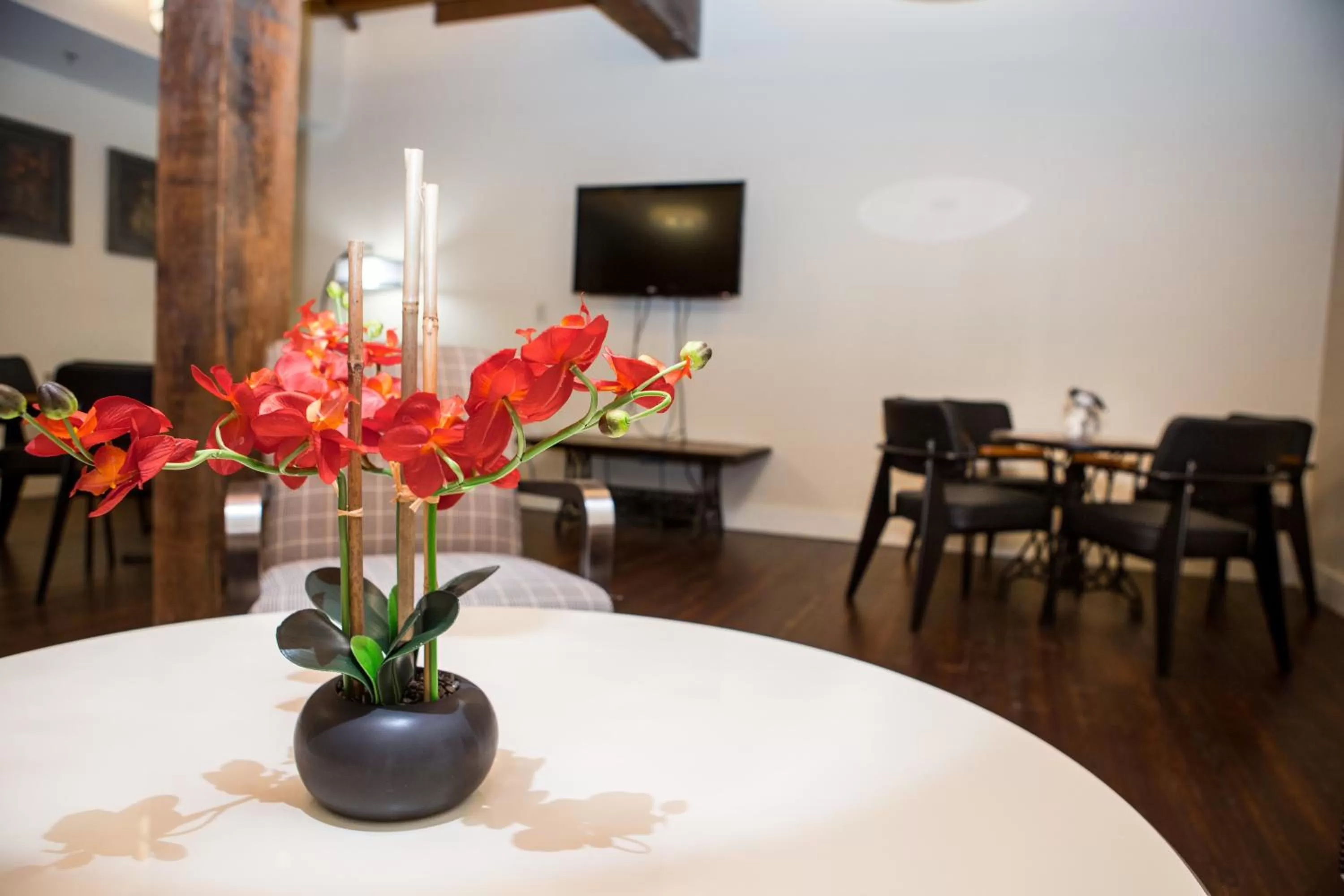 Communal lounge/ TV room in Jackson Park Inn, an Ascend Collection Hotel