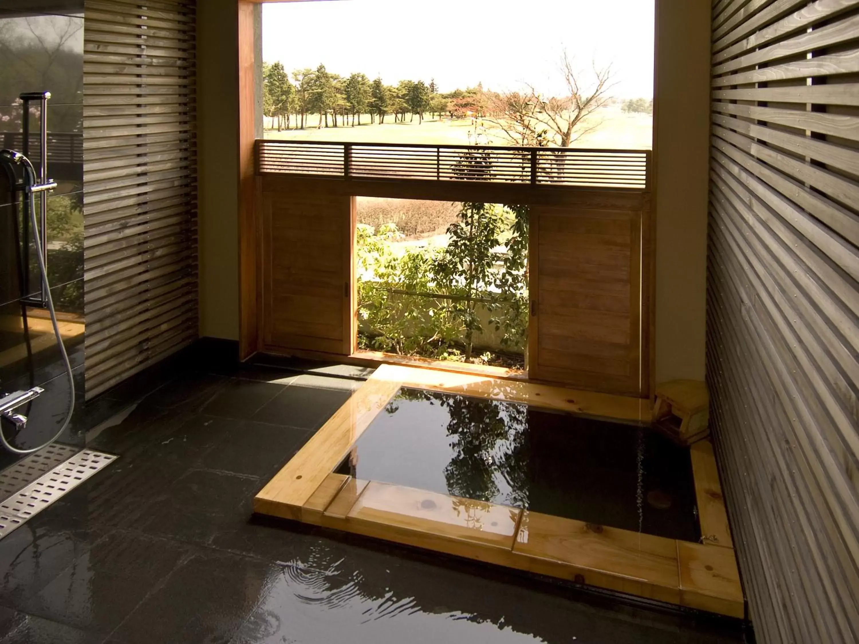 Hot Spring Bath in Wellness Forest Nasu