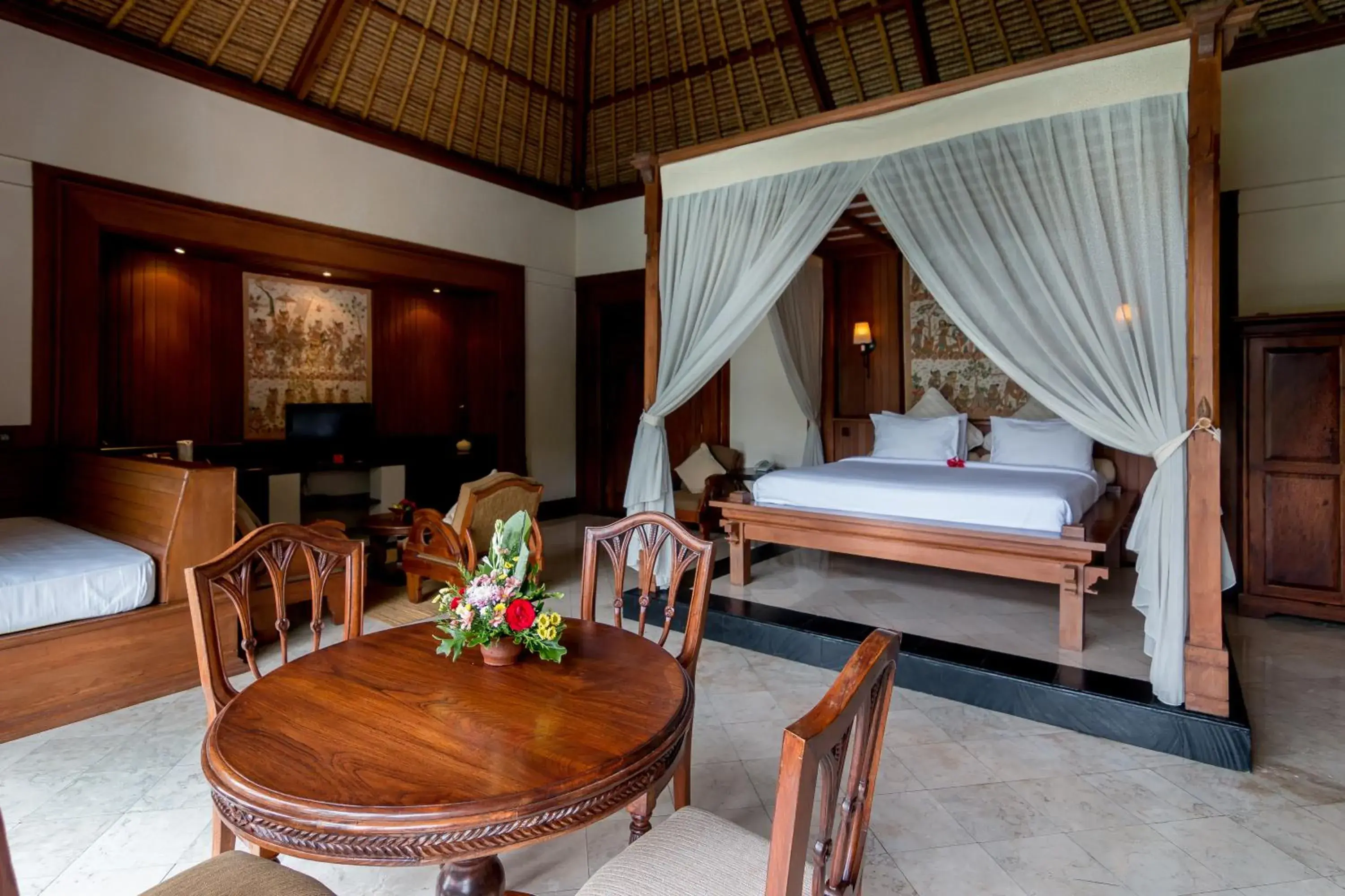 Bed in The Payogan Villa Resort and Spa