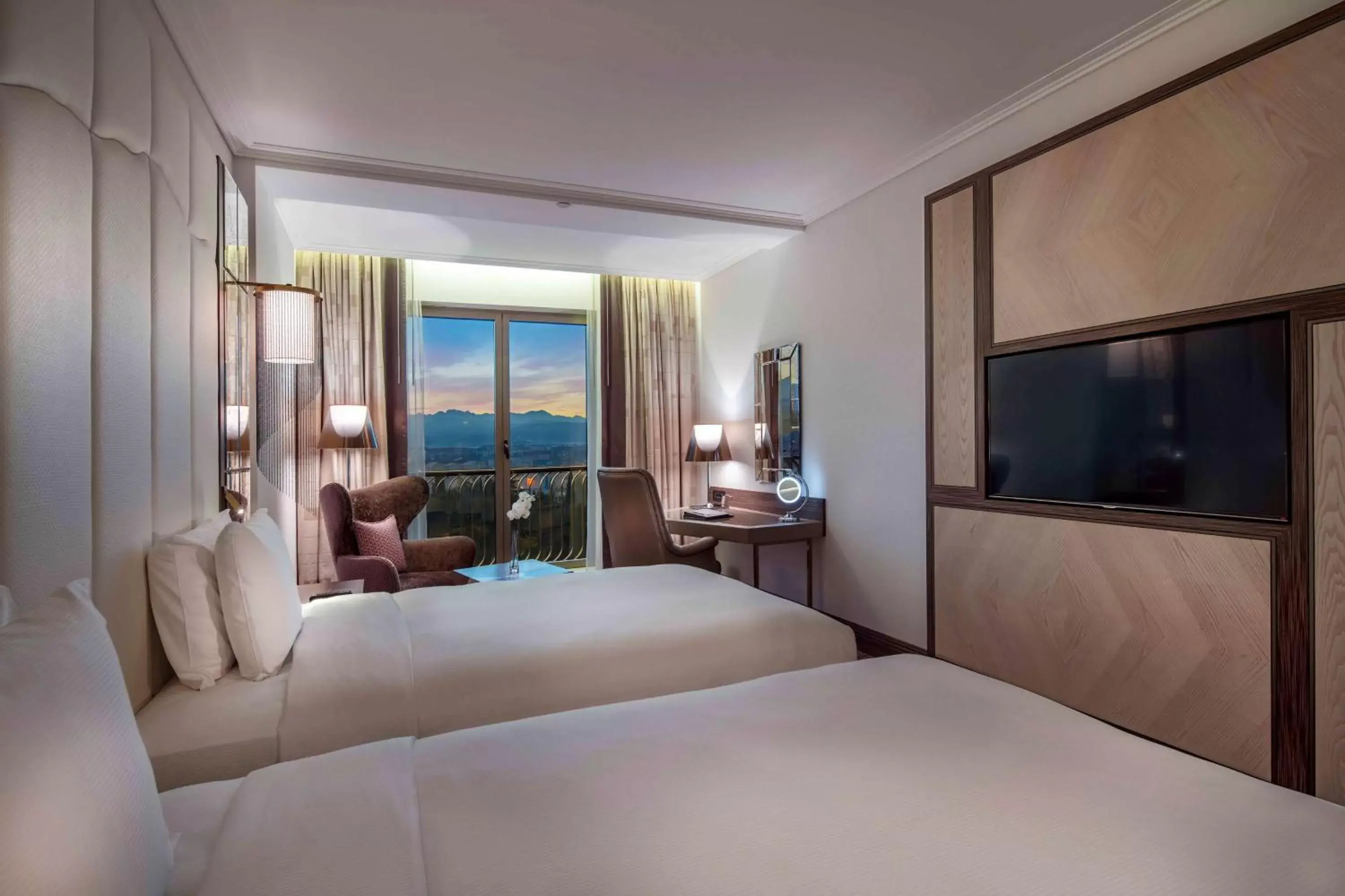 Executive Double Room with Two Double Beds - Lounge Access in Hilton Podgorica Crna Gora Executive Double Room with Two Double Beds - Lounge Access in Hilton Podgorica Crna Gora