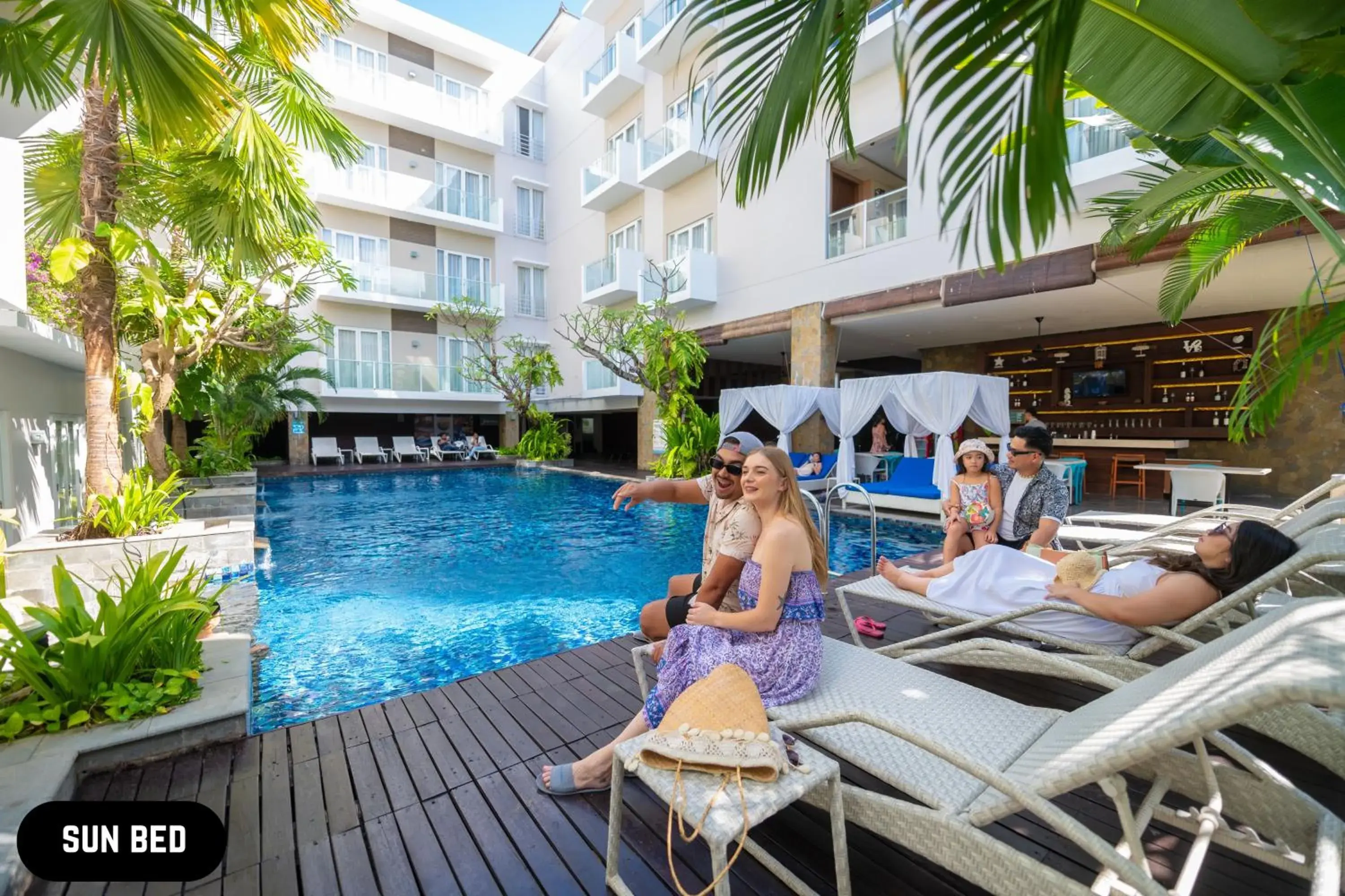 People, Swimming Pool in Grand Ixora Kuta Resort