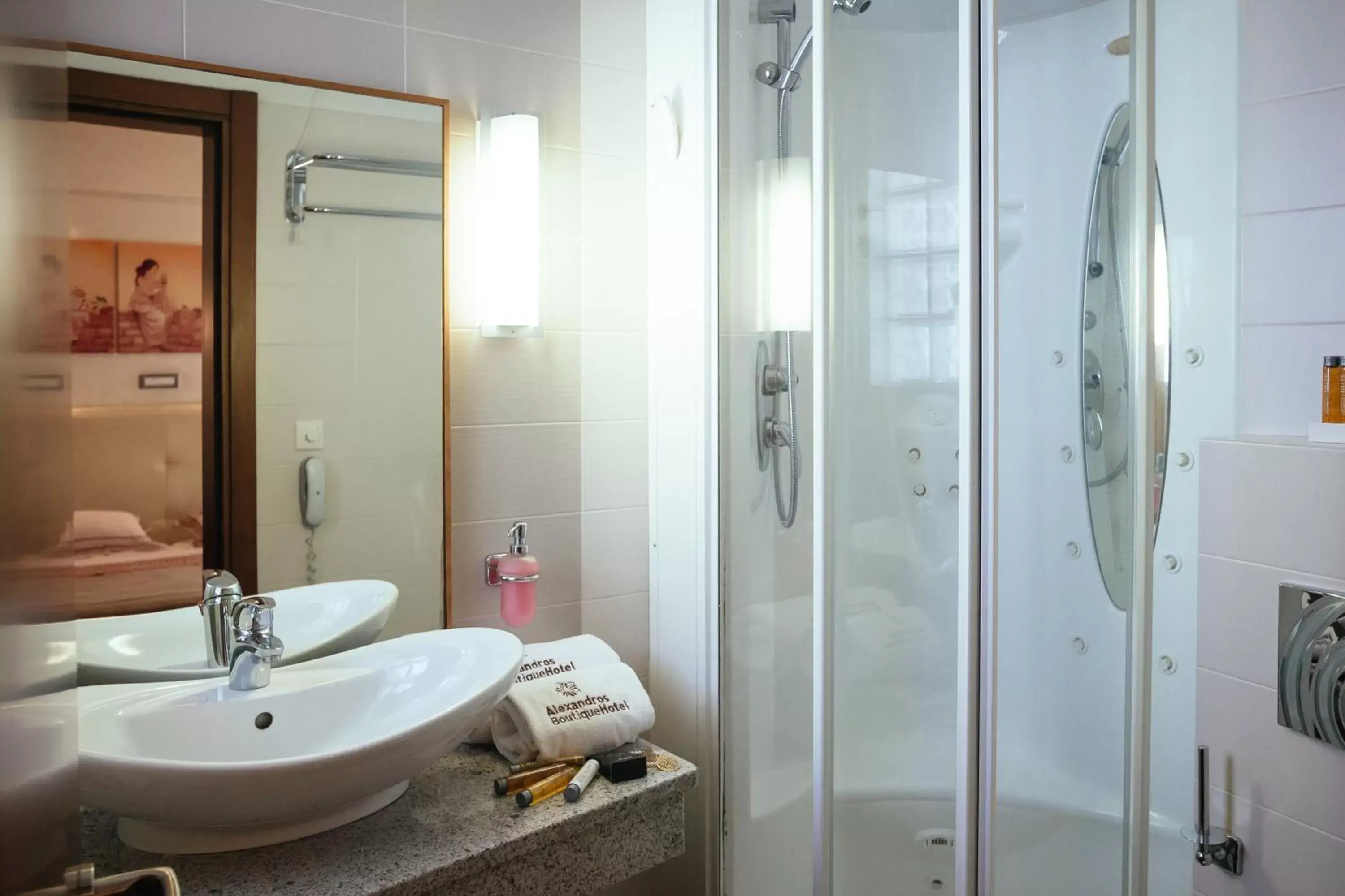 Shower, Bathroom in Alexandros Boutique Hotel