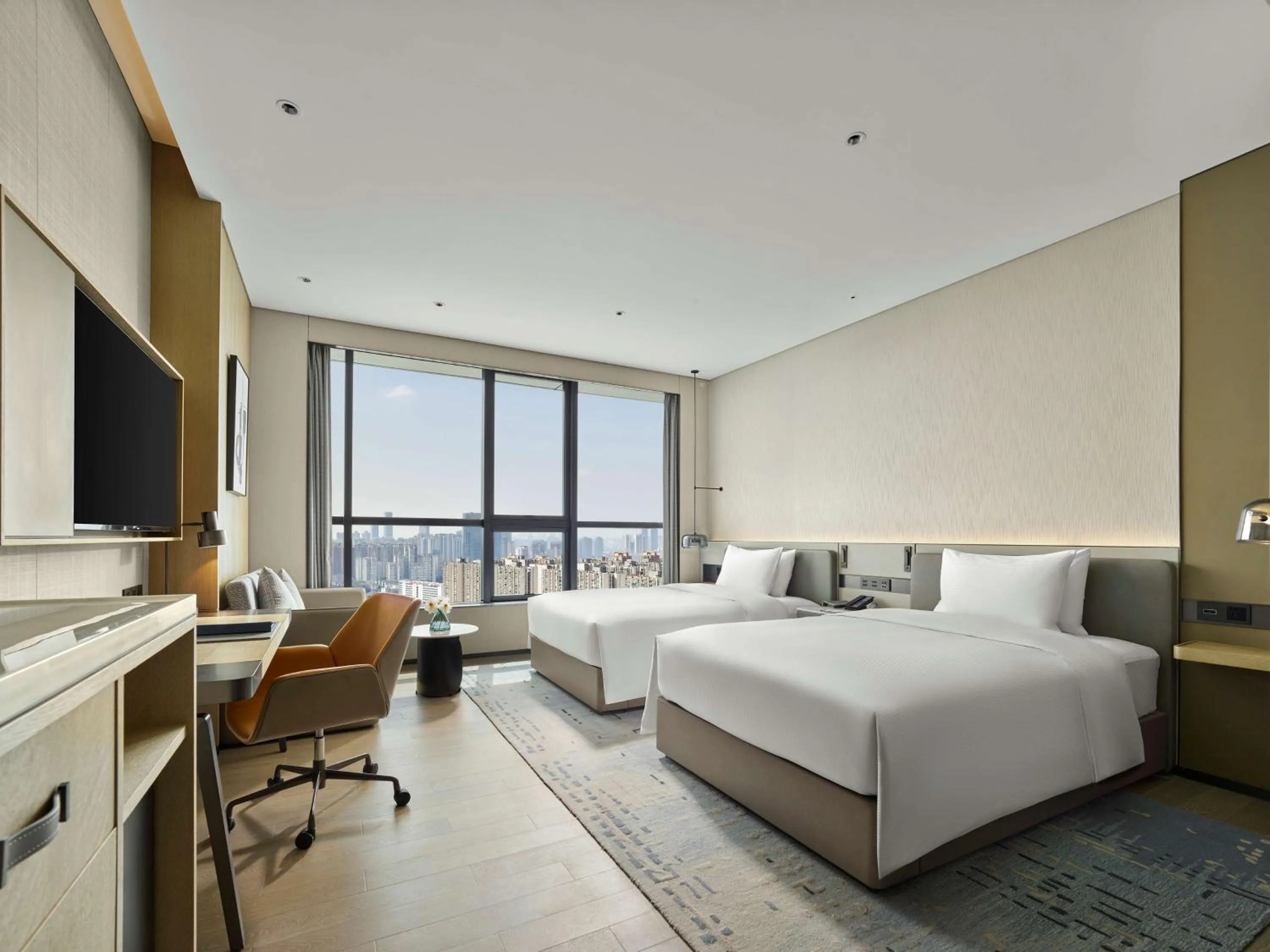 Bedroom, Bed in DoubleTree by Hilton Chengdu Riverside - Close to Panda Base and Chengdu East Railway