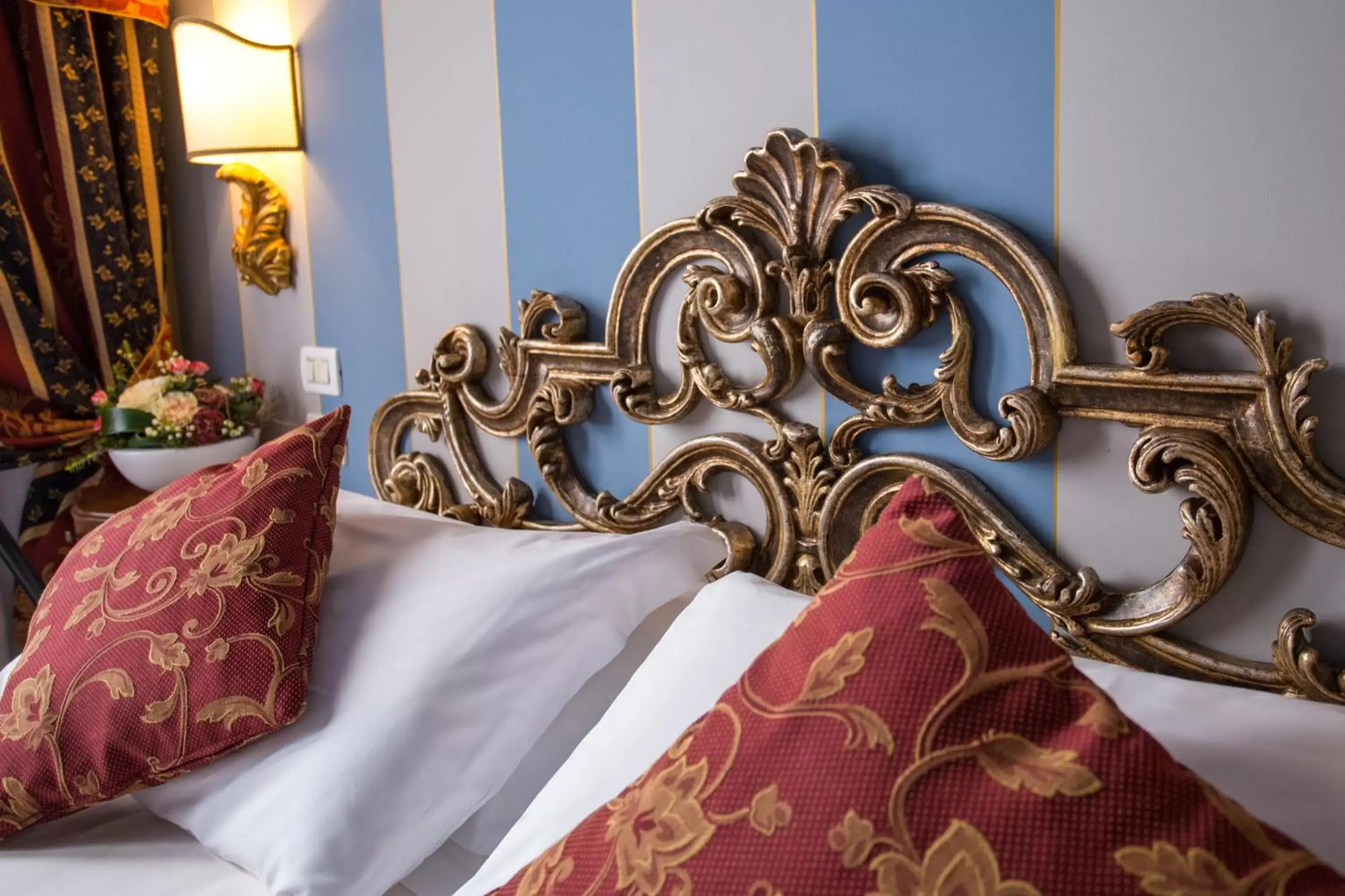 Decorative detail, Bed in Hotel Tiziano