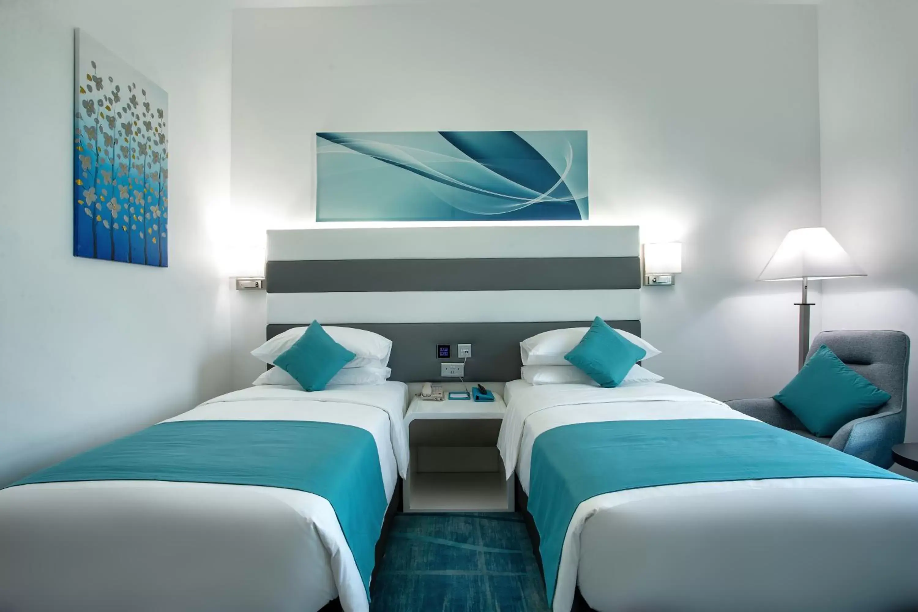 Bedroom, Bed in City Avenue Al Reqqa Hotel