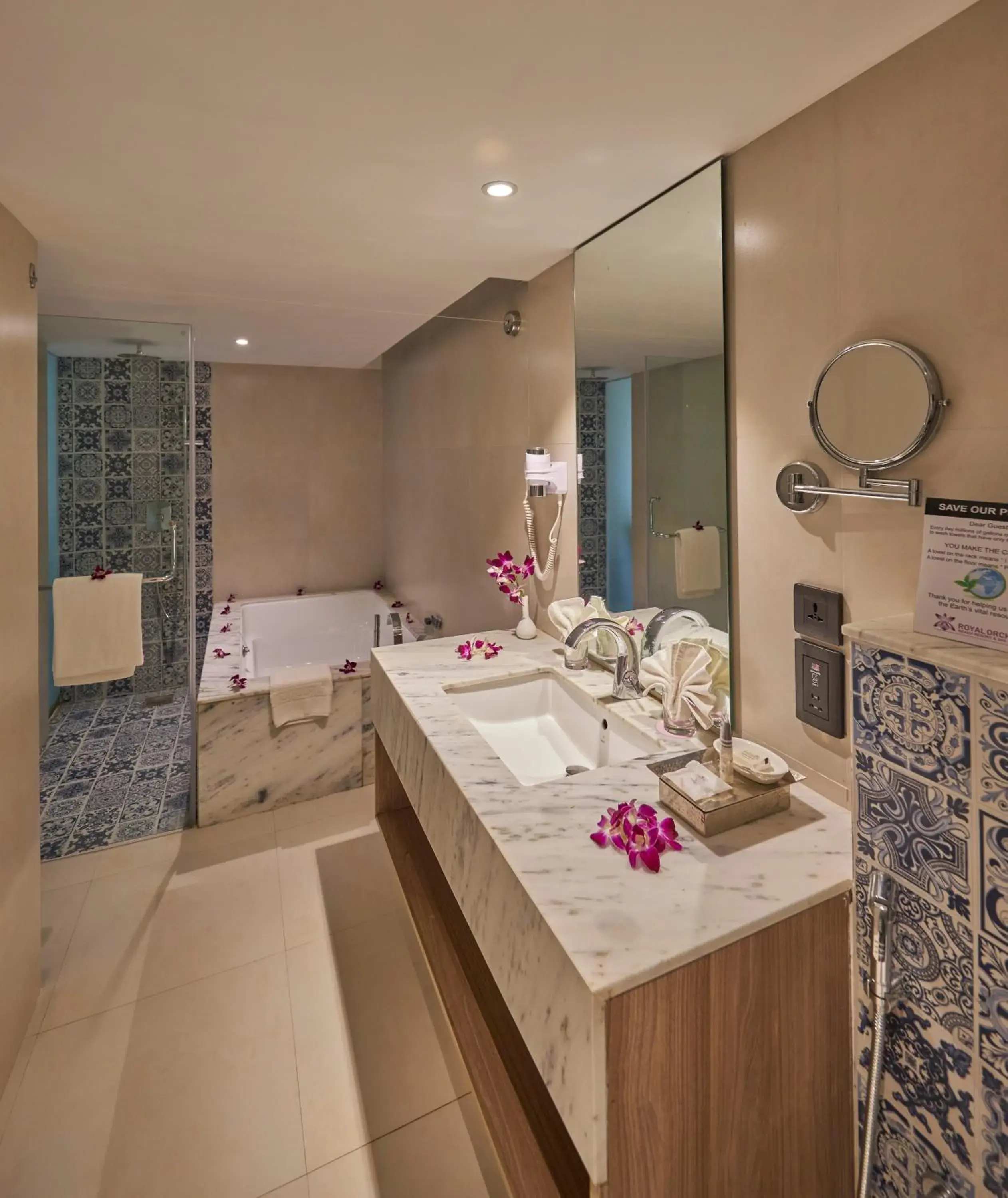 Bath, Bathroom in Royal Orchid Beach Resort & Spa, Utorda Beach Goa