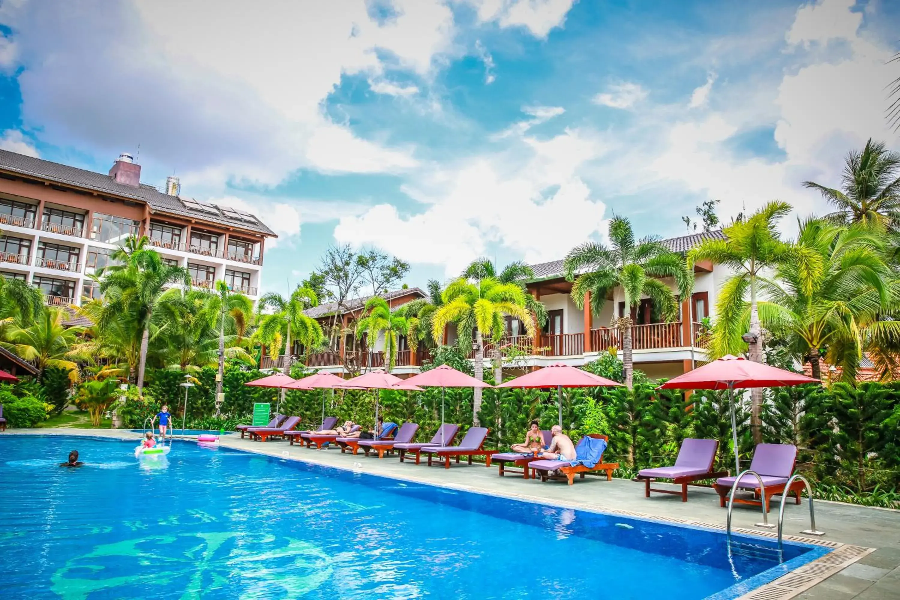 Pool view, Swimming Pool in Tropicana Resort Phu Quoc