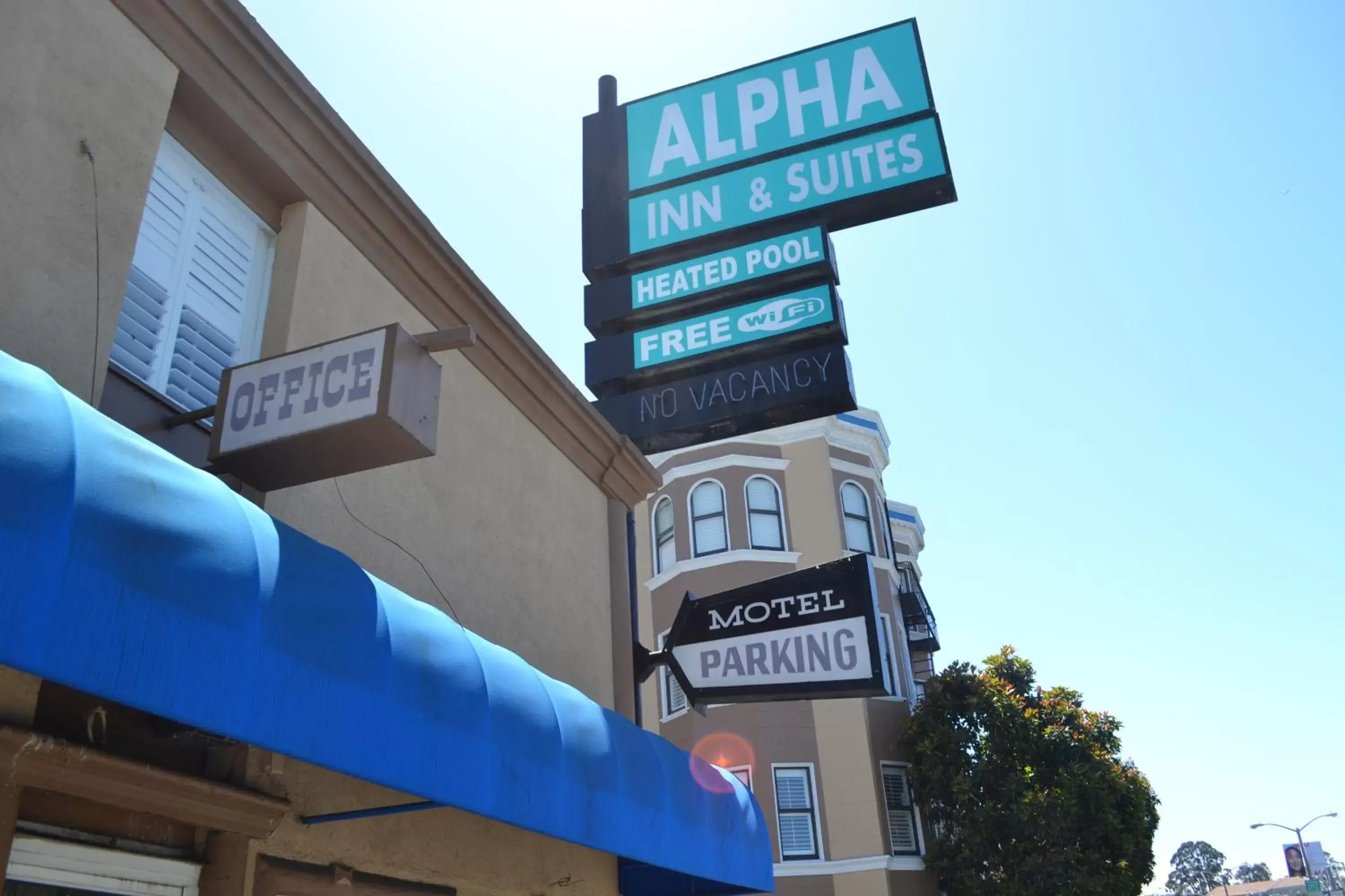 Property logo or sign, Property Building in Alpha Inn and Suites